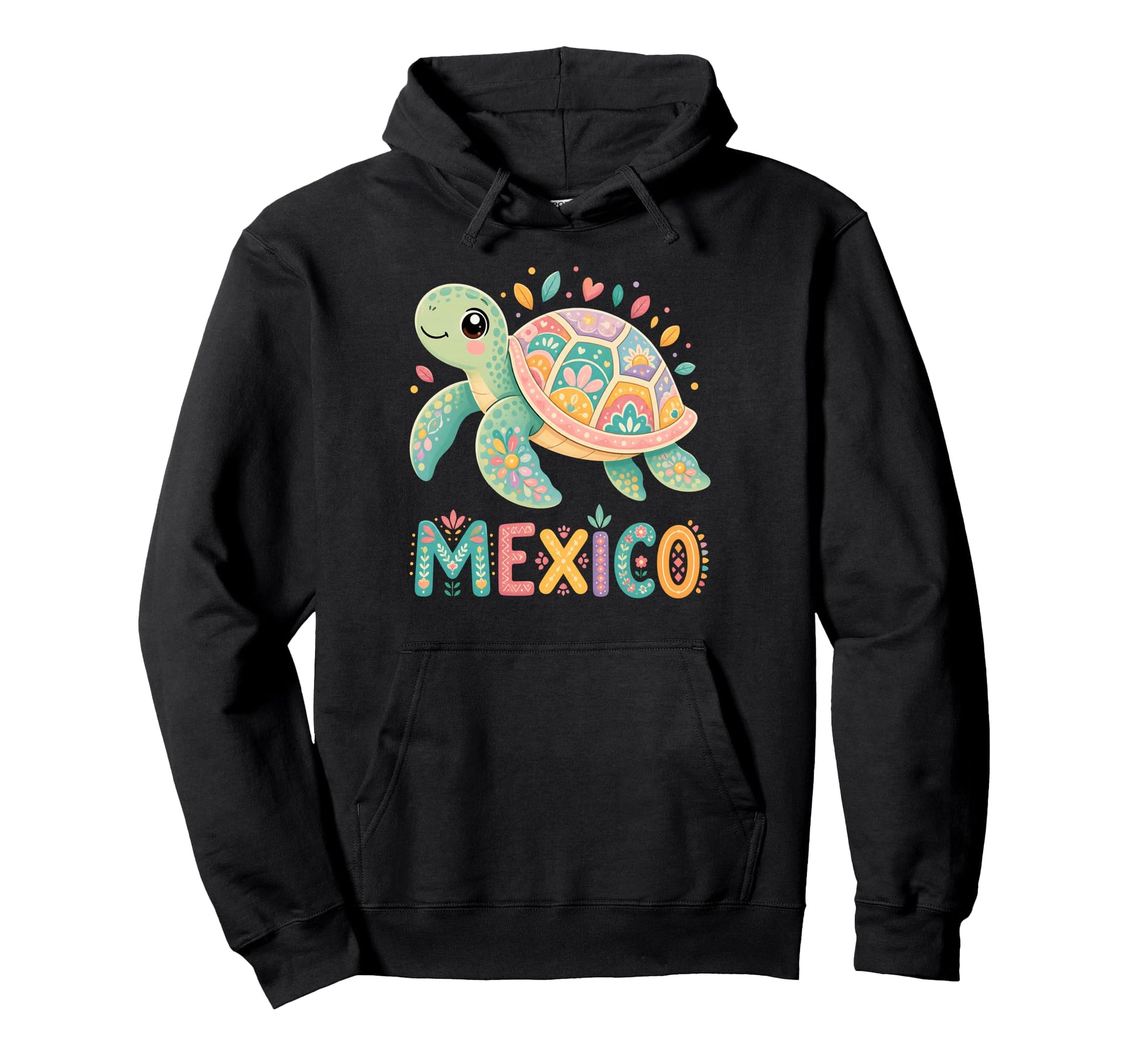 Sea Turtle Mexico Beach Vacation Hoodie - Novelty Apparel for Adults - T-Shirt, Sweatshirt, Hoodie
