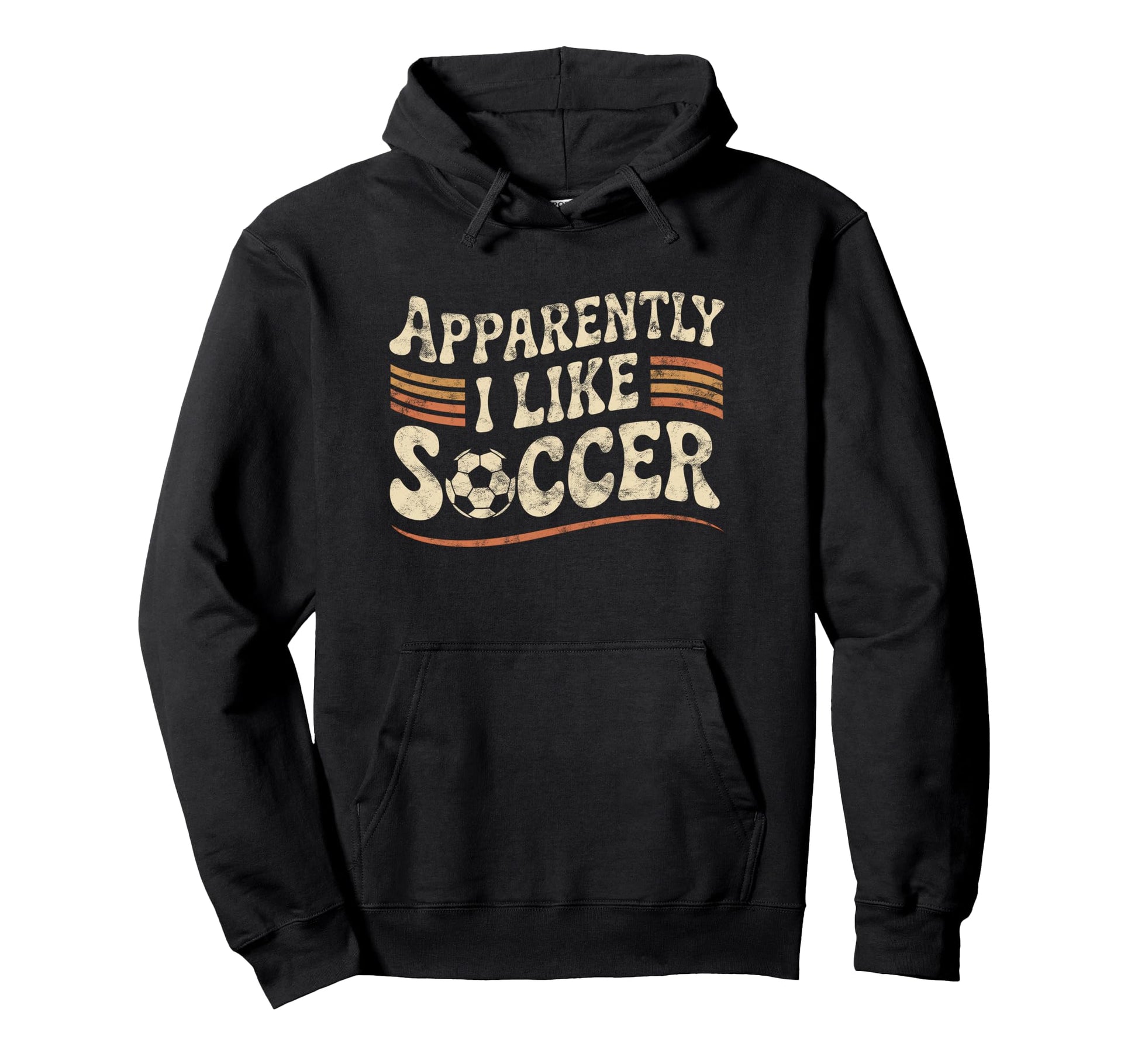 Apparently I Like Soccer Game Day Mom Dad Hoodie - Graphic Print for Adults - T-Shirt, Sweatshirt, Hoodie