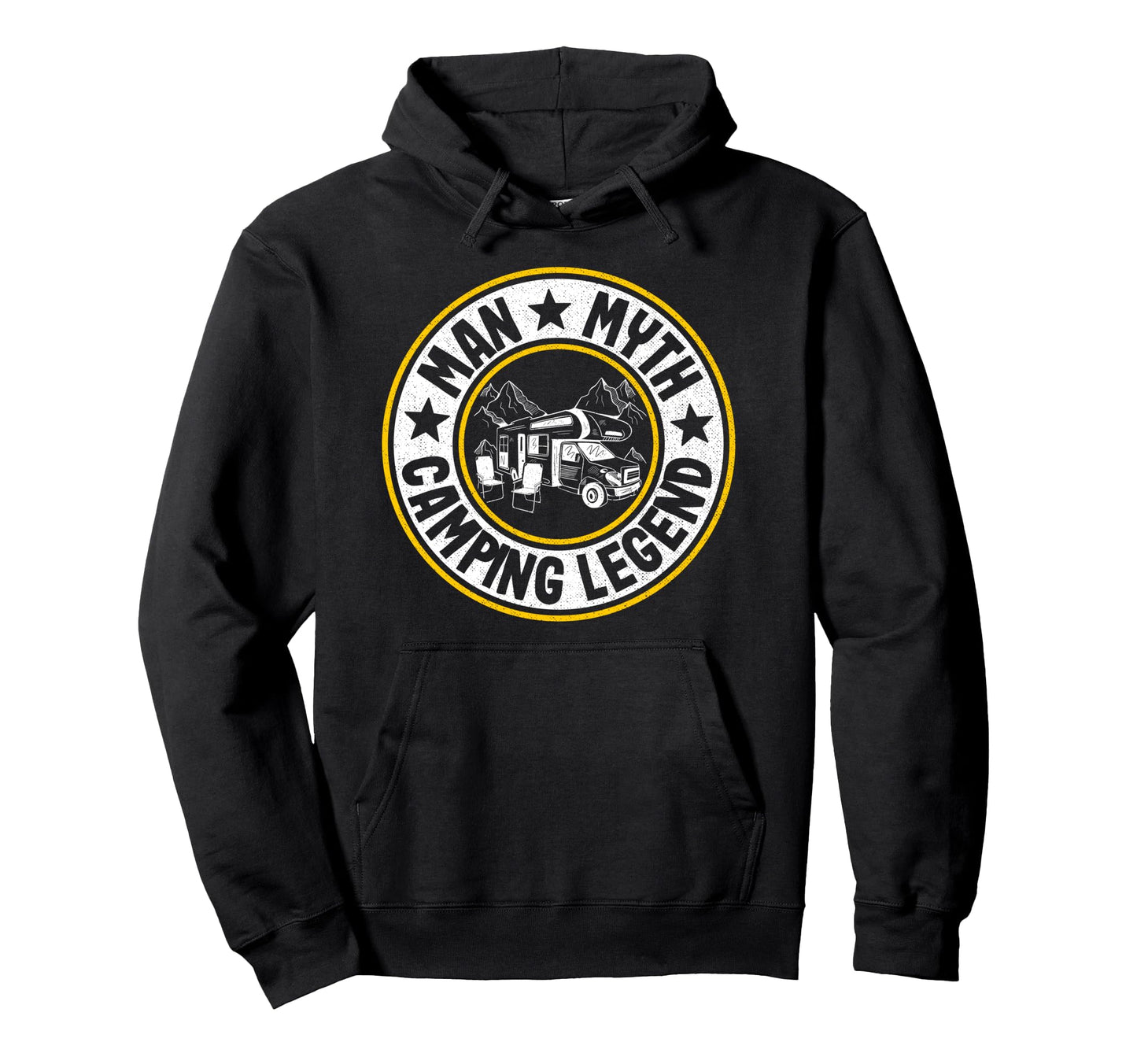 Myth Camping Legend Rv Camper Dad Hoodie - Novelty Apparel Men Women - T-Shirt, Sweatshirt, Hoodie