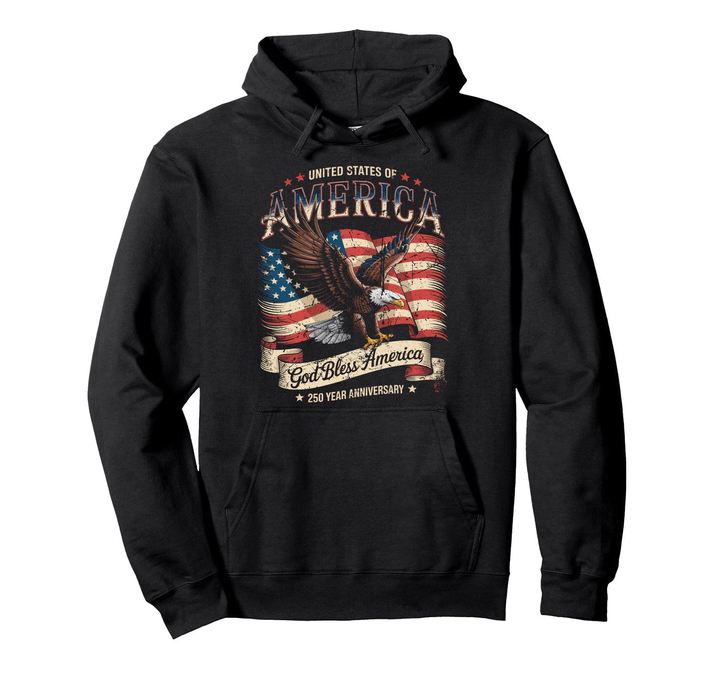 United States Anniversary American Hoodie - Casual Everyday Wear Men Women - T-Shirt, Sweatshirt, Hoodie