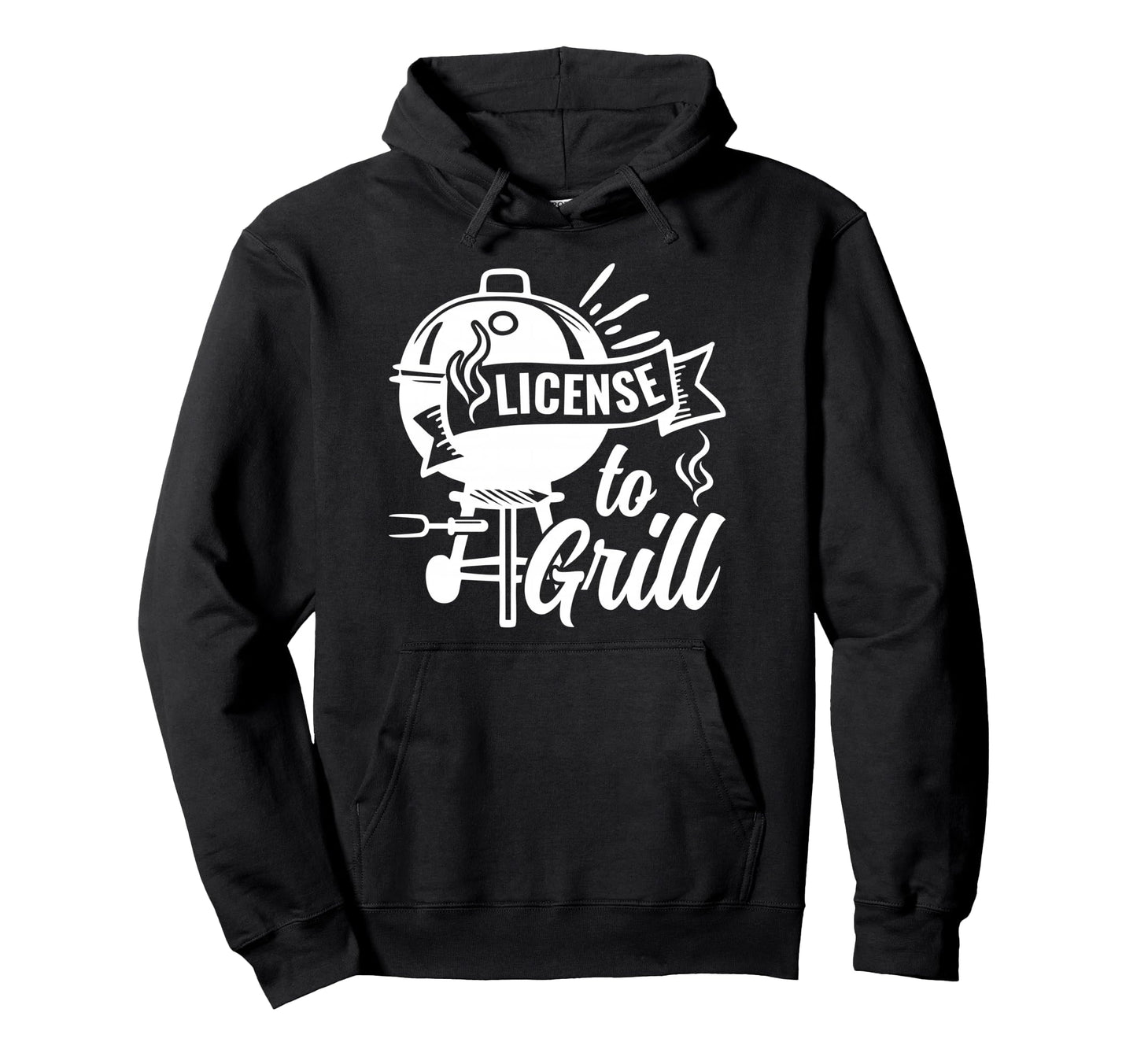 Bbq Pitmaster License To Grill Backyard Hoodie - Aesthetic Graphic Unisex - T-Shirt, Sweatshirt, Hoodie