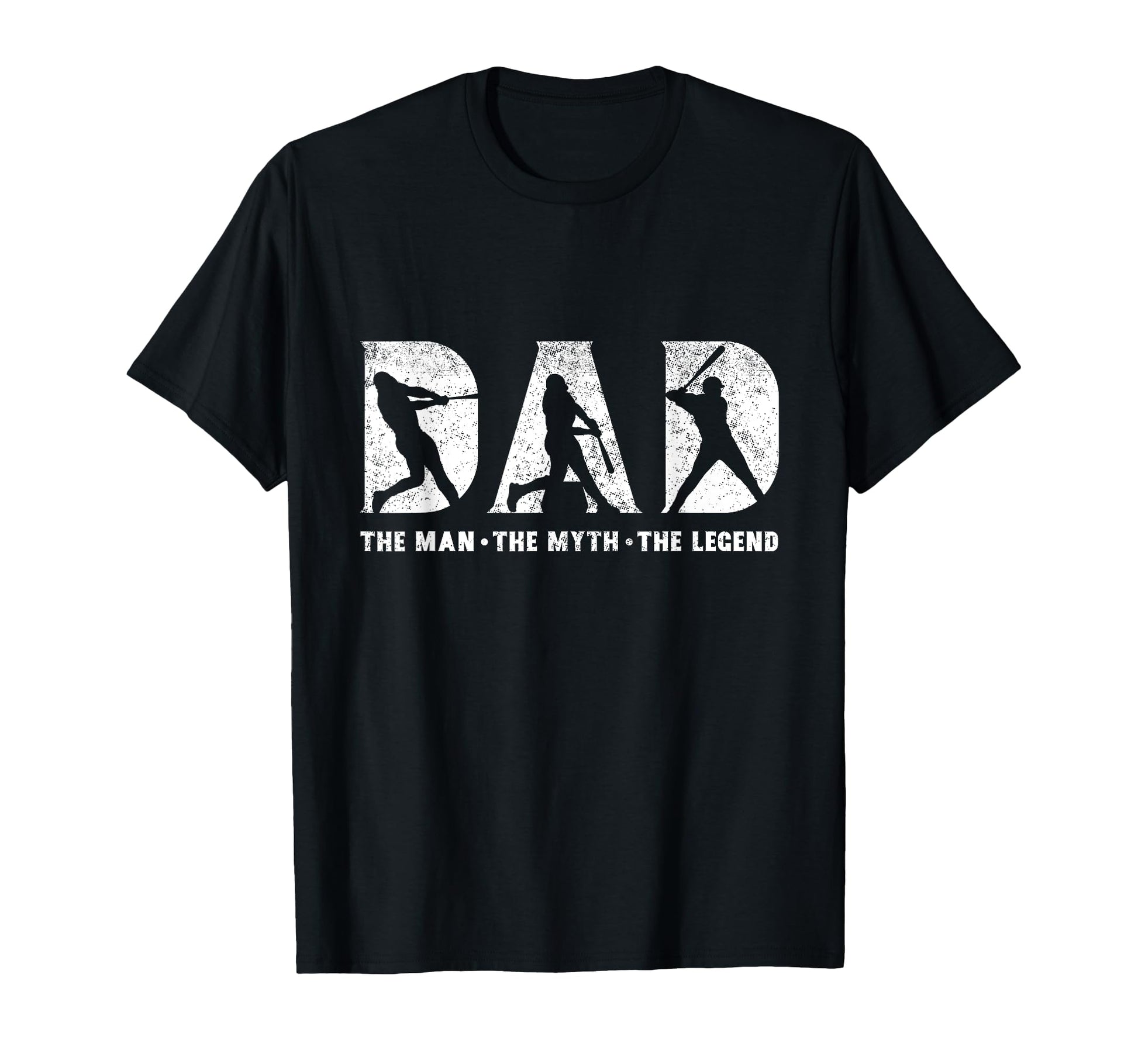 Baseball Dad Myth Legend Fathers Day T-Shirt - Graphic Print Unisex - T-Shirt, Sweatshirt, Hoodie
