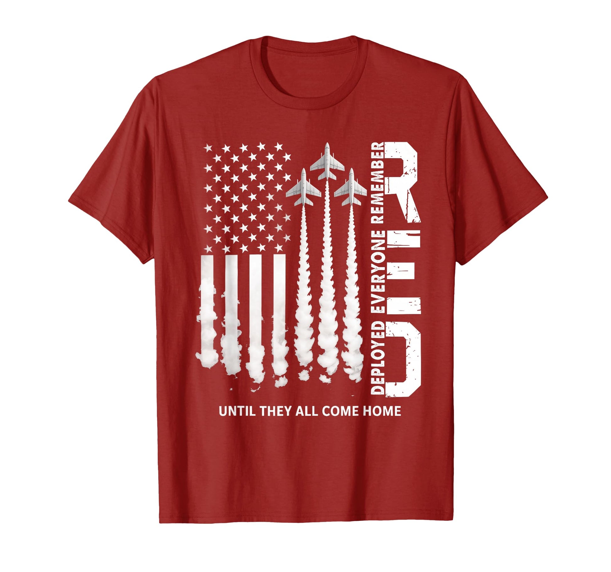 Remember Everyone Deployed Red T-Shirt - Aesthetic Graphic Men Women - T-Shirt, Sweatshirt, Hoodie