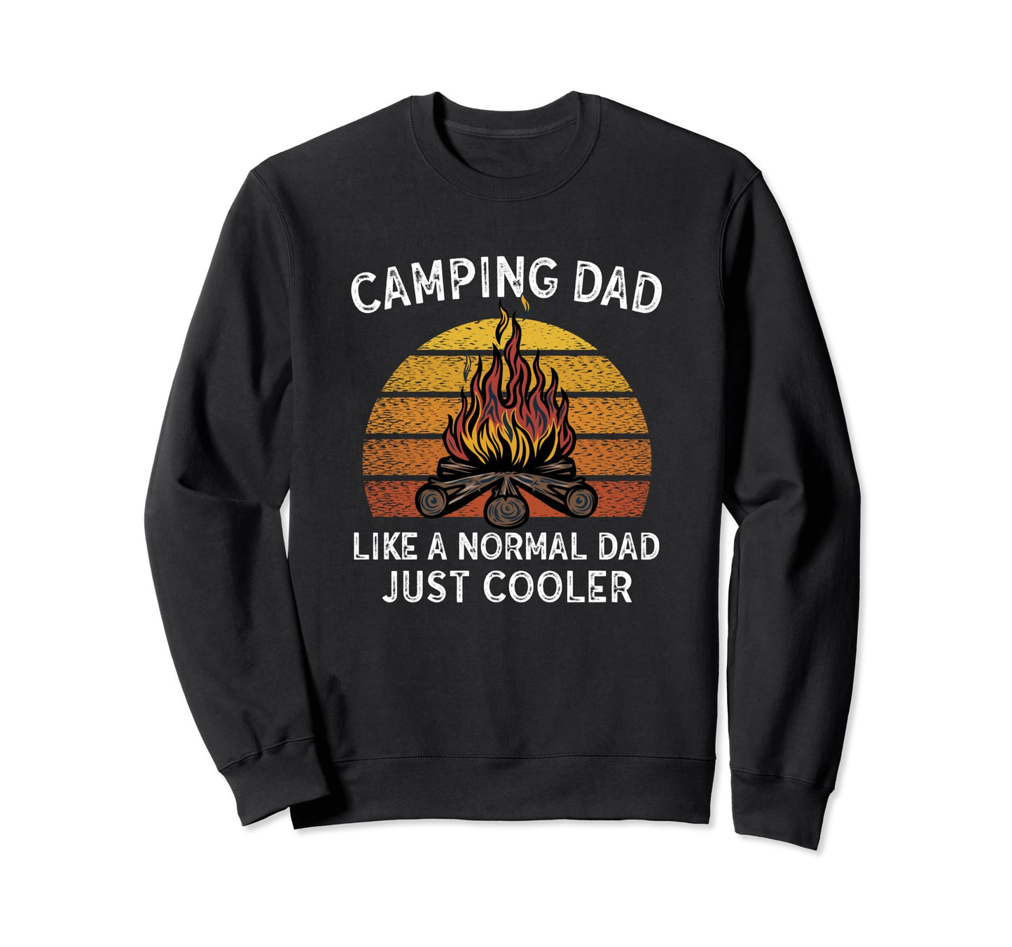 Camping Gift Dad Camping Dad Backpacking Sweatshirt - Graphic Print Unisex - T-Shirt, Sweatshirt, Hoodie