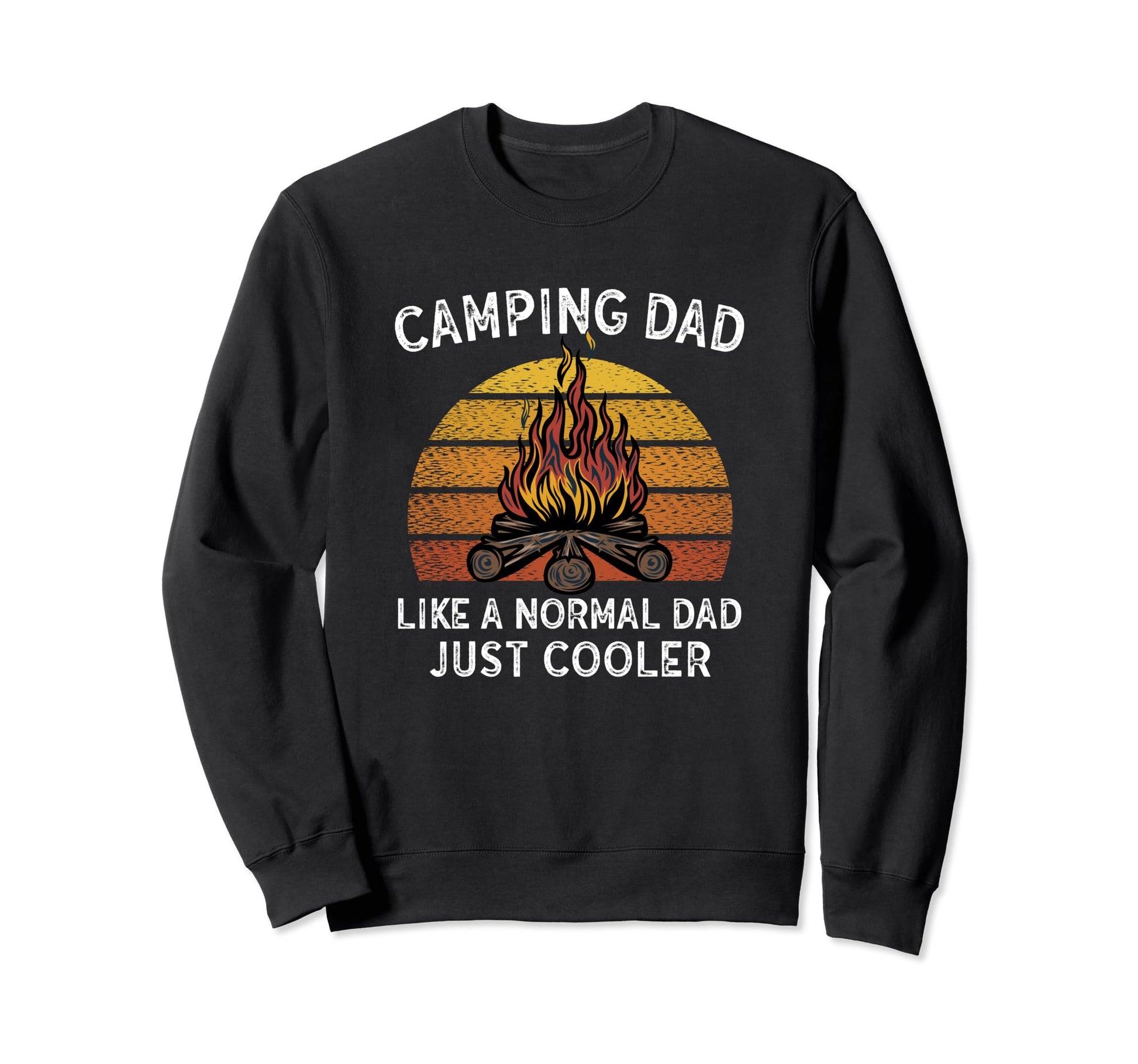 Camping Gift Dad Camping Dad Backpacking Sweatshirt - Graphic Print Unisex - T-Shirt, Sweatshirt, Hoodie