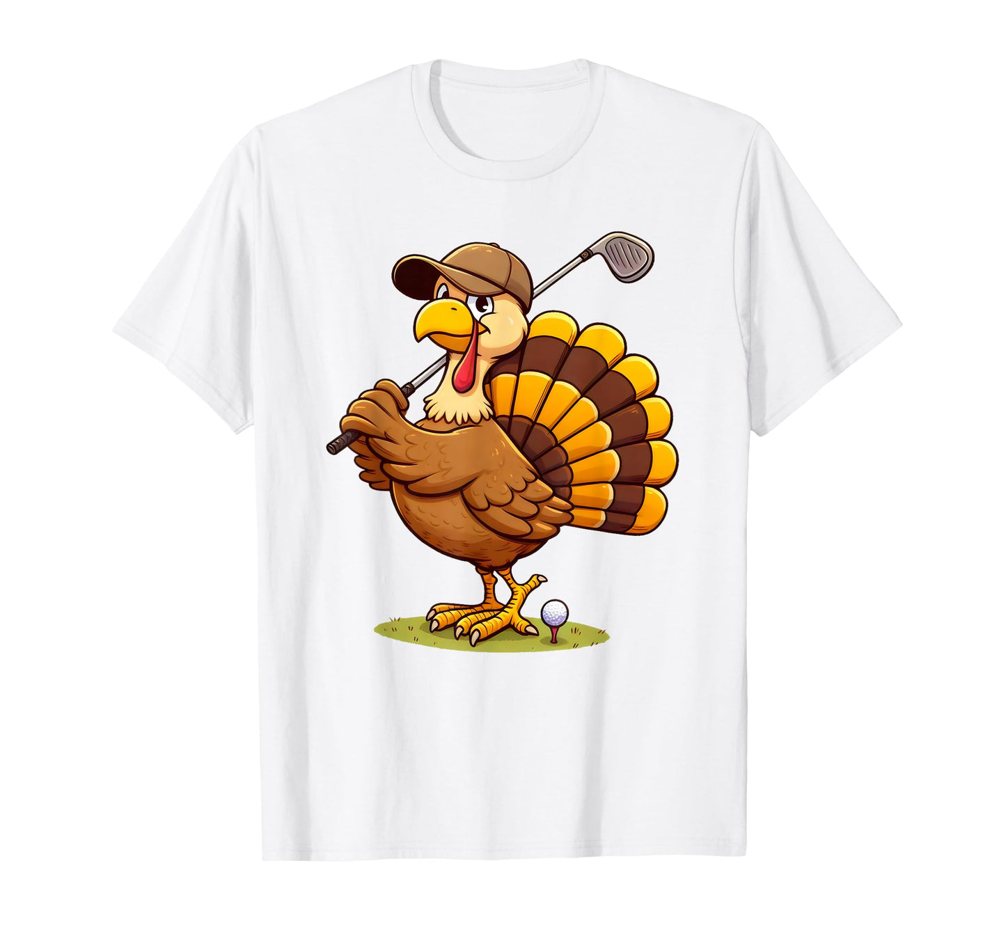 Turkey Golf Thanksgiving Golfer Turkey T-Shirt - Unique Graphic Men Women - T-Shirt, Sweatshirt, Hoodie