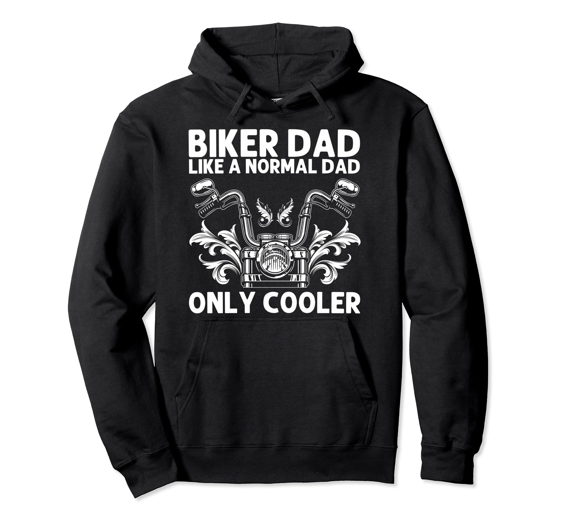 Funny Motorcycle Dad Grandpa Hoodie - Streetwear Style for Adults - T-Shirt, Sweatshirt, Hoodie