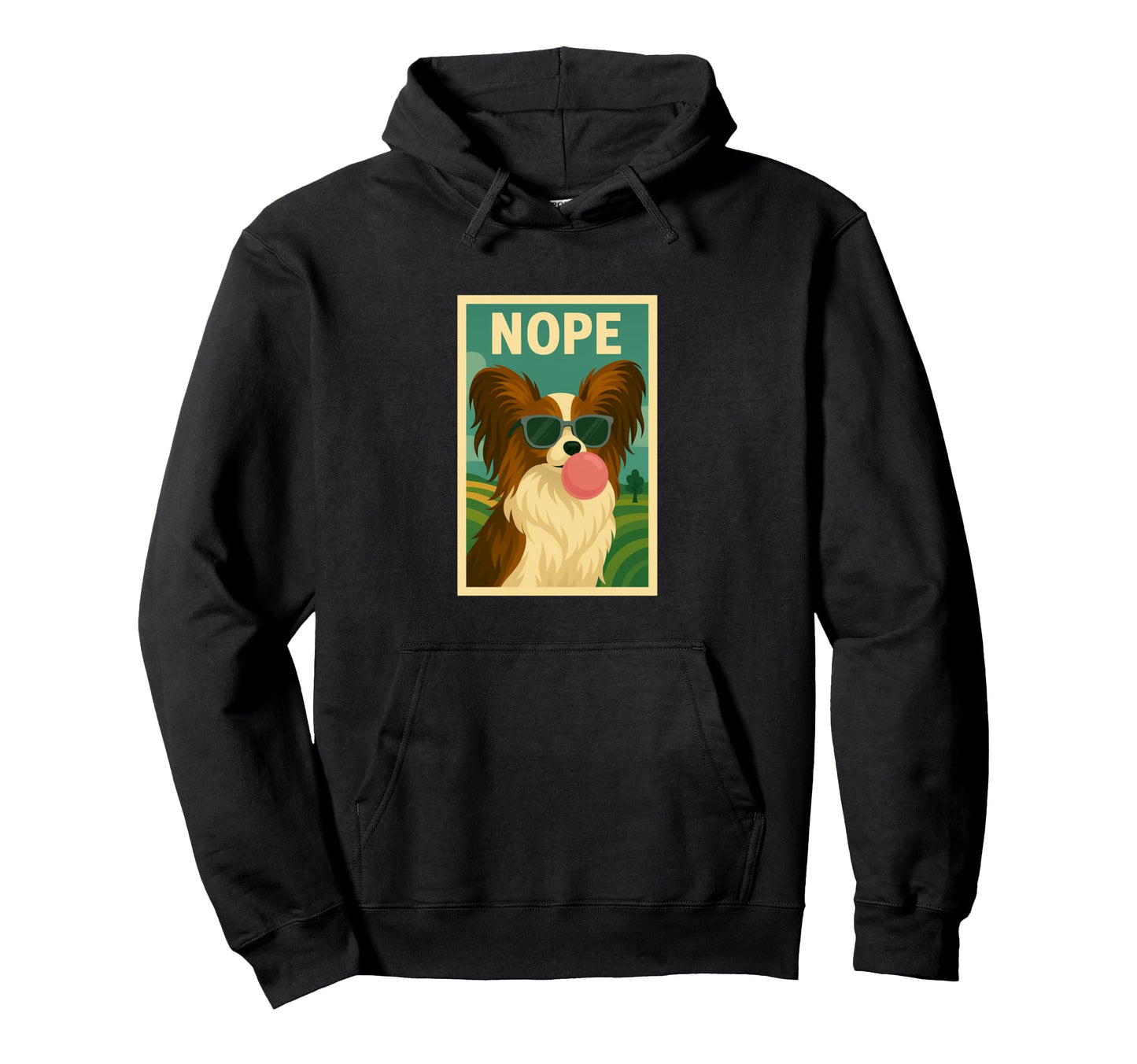Papillon Nope Chewing Gum Bubble Pop Hoodie - Streetwear Style Men Women - T-Shirt, Sweatshirt, Hoodie