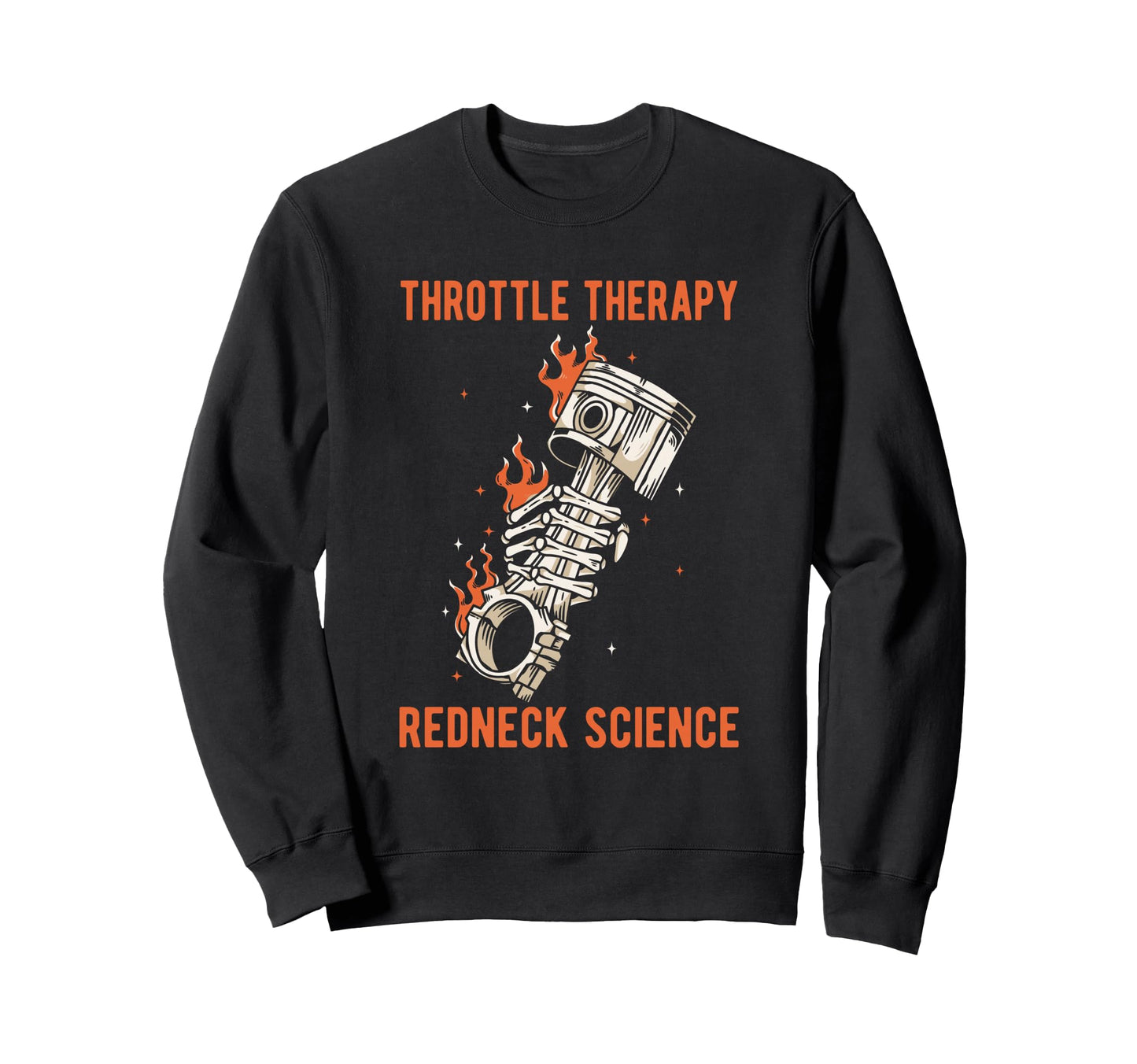 Throttle Garage Therapy Sweatshirt - Casual Everyday Wear for Adults - T-Shirt, Sweatshirt, Hoodie