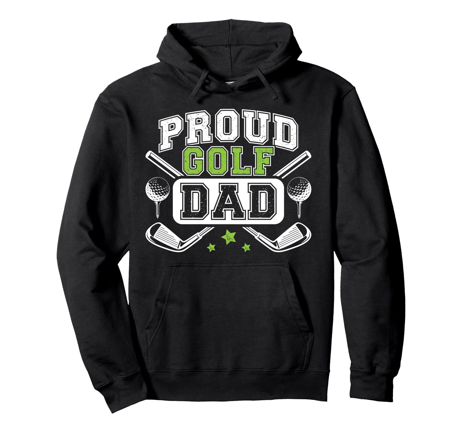 Proud Golf Dad Golf Player Dad Golf Hoodie - Unique Graphic for Adults - T-Shirt, Sweatshirt, Hoodie