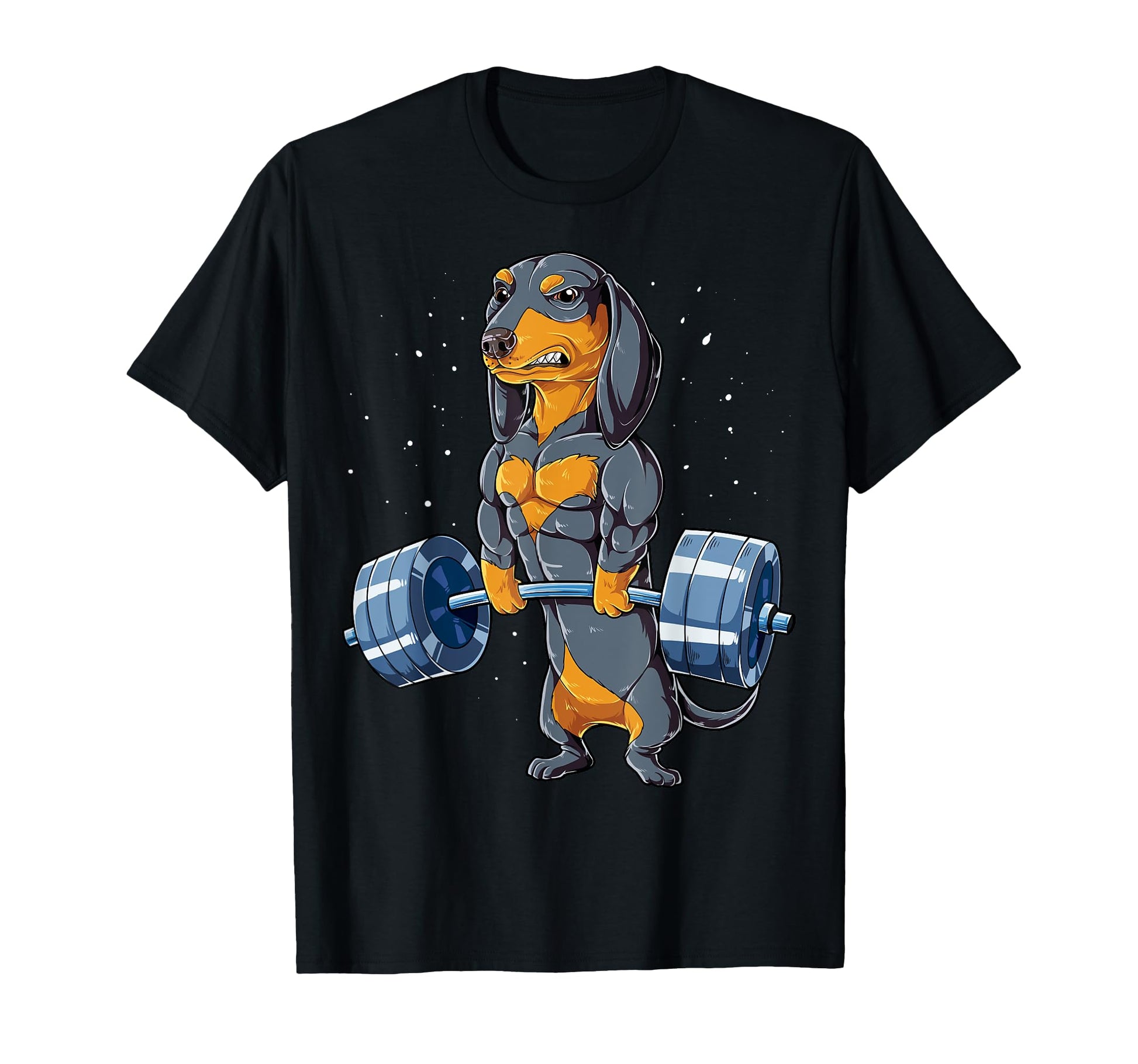 Dachshund Weightlifting Funny T-Shirt - Casual Everyday Wear for Adults - T-Shirt, Sweatshirt, Hoodie