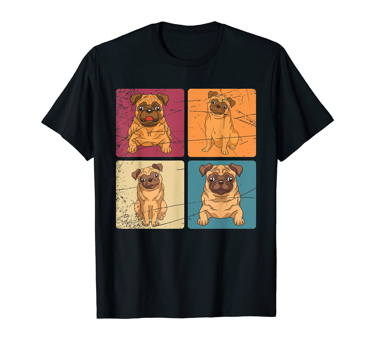 Pug Lover Dog Owner Pet Animal Pop T-Shirt - Fun Novelty Design for Adults - T-Shirt, Sweatshirt, Hoodie