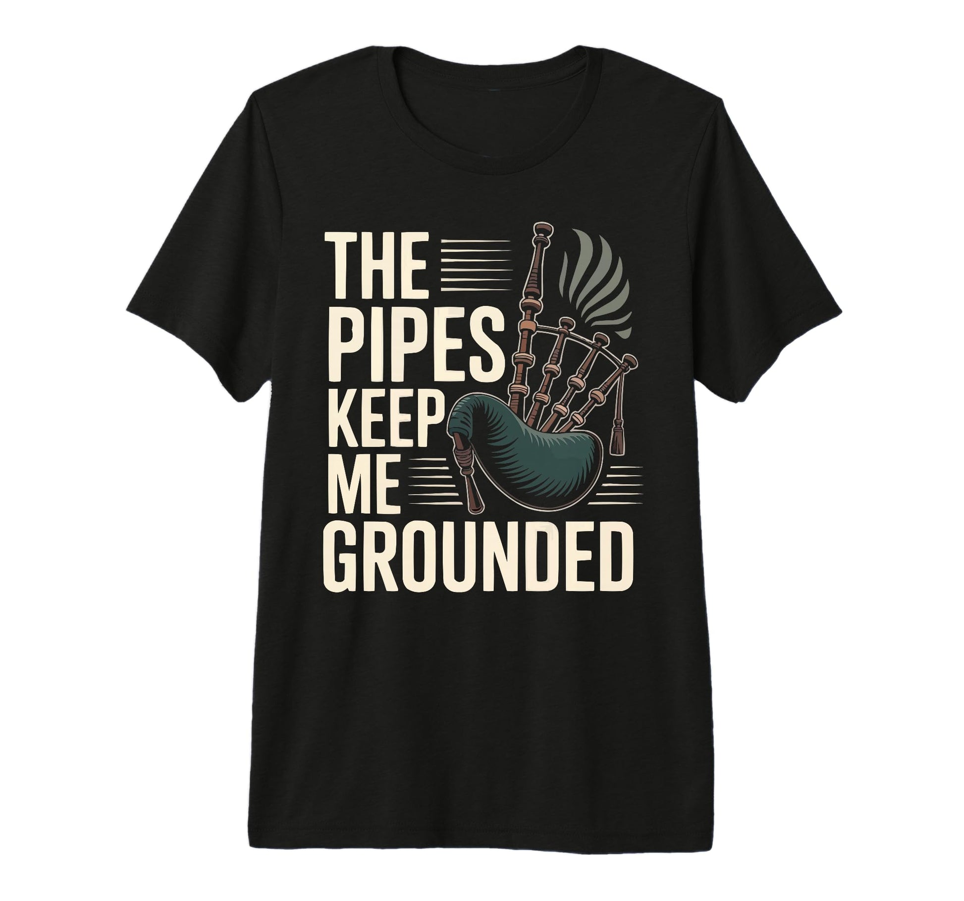 Bagpipe Player Musical Instrument T-Shirt - Trendy Graphic for Adults - T-Shirt, Sweatshirt, Hoodie