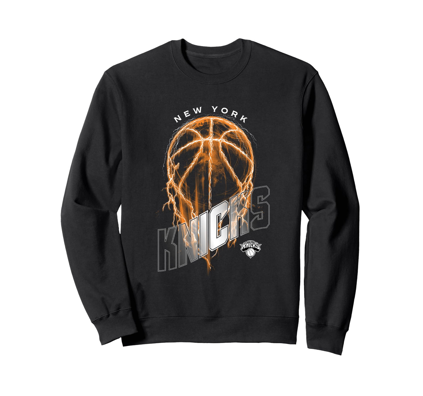 Nba New York Knicks Lightning Sweatshirt - Casual Everyday Wear for Adults - T-Shirt, Sweatshirt, Hoodie