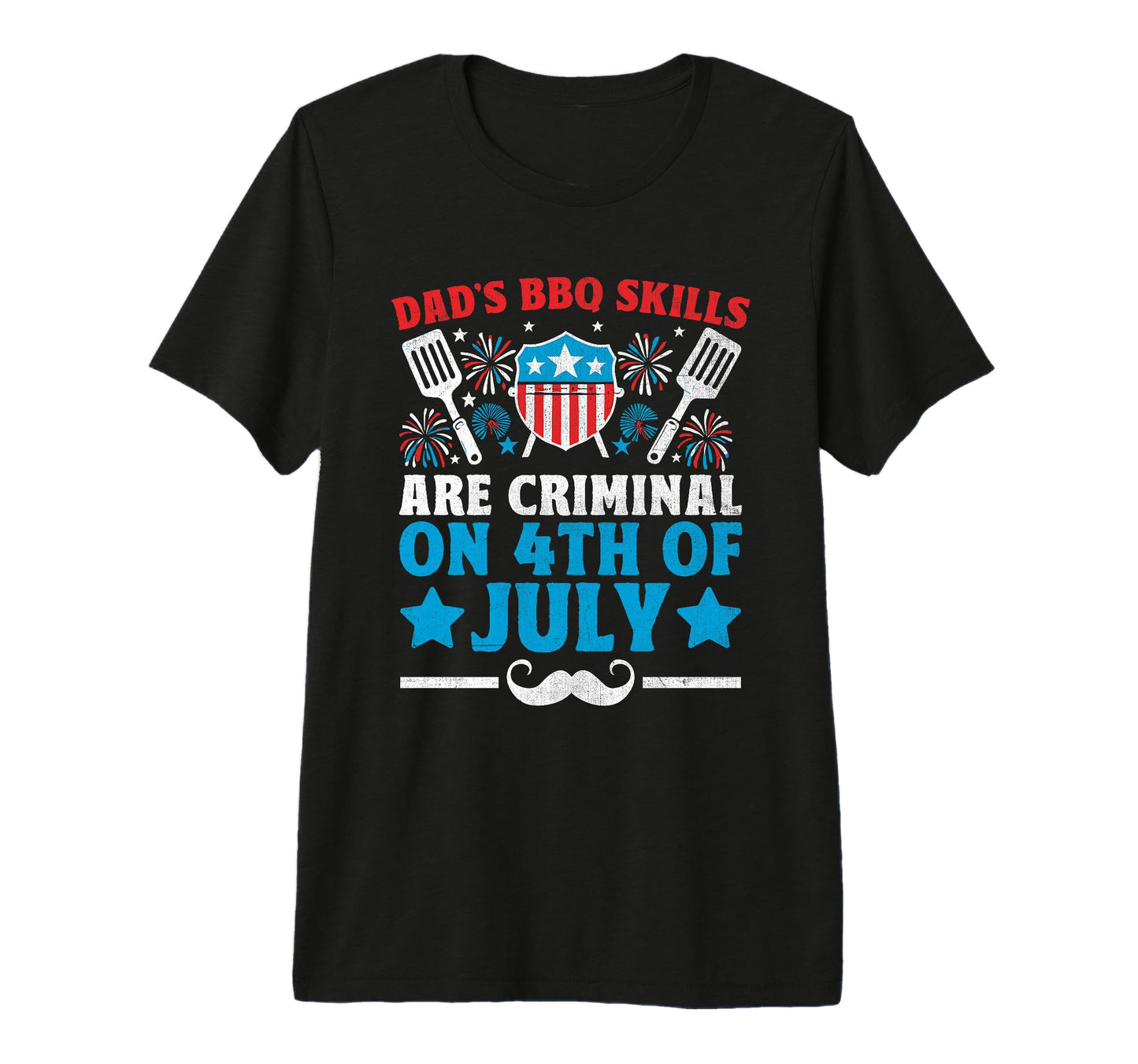 Funny Police Dad 4Th July American Flag T-Shirt - Trendy Graphic Men Women - T-Shirt, Sweatshirt, Hoodie