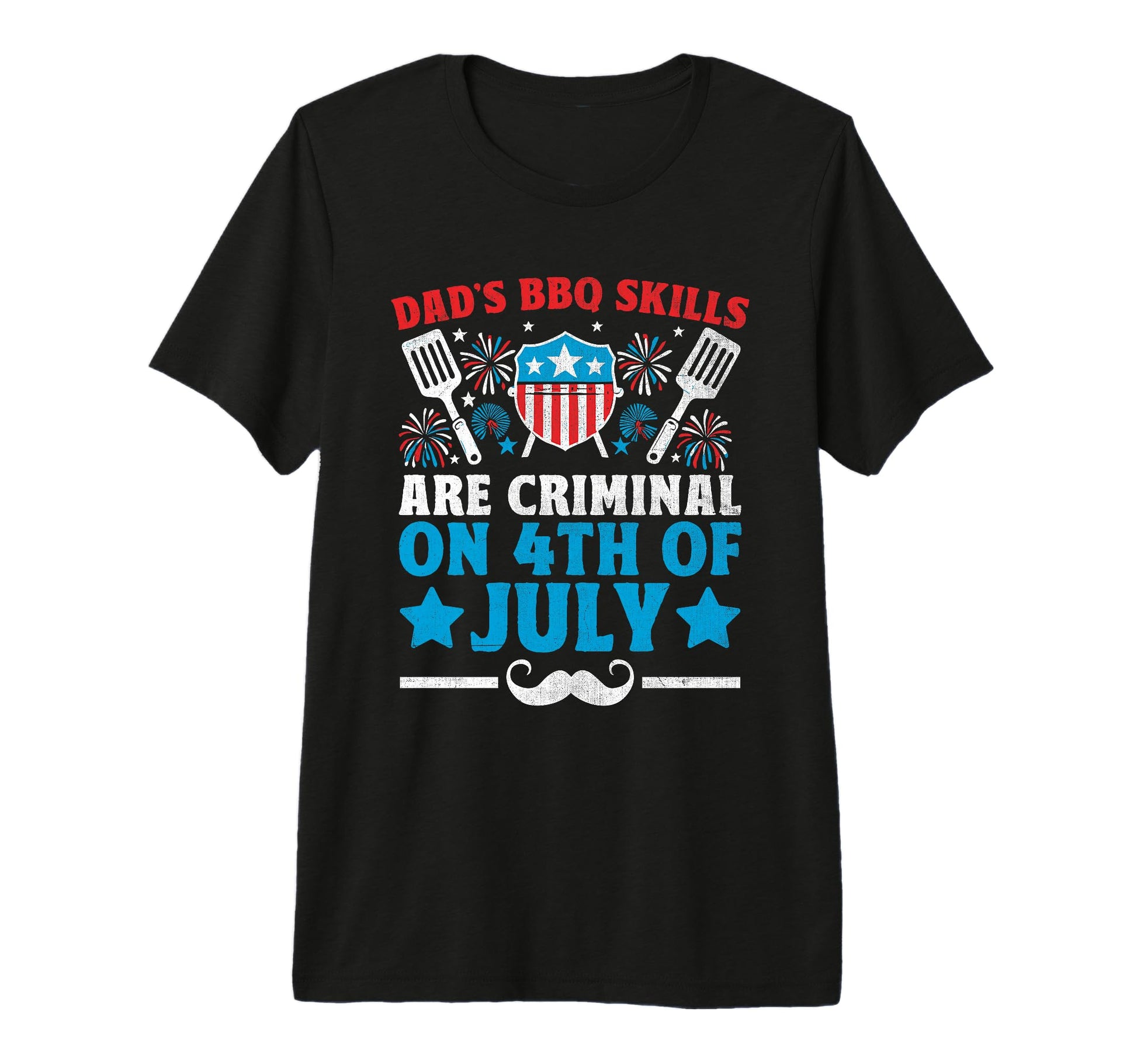 Funny Police Dad 4Th July American Flag T-Shirt - Trendy Graphic Men Women - T-Shirt, Sweatshirt, Hoodie