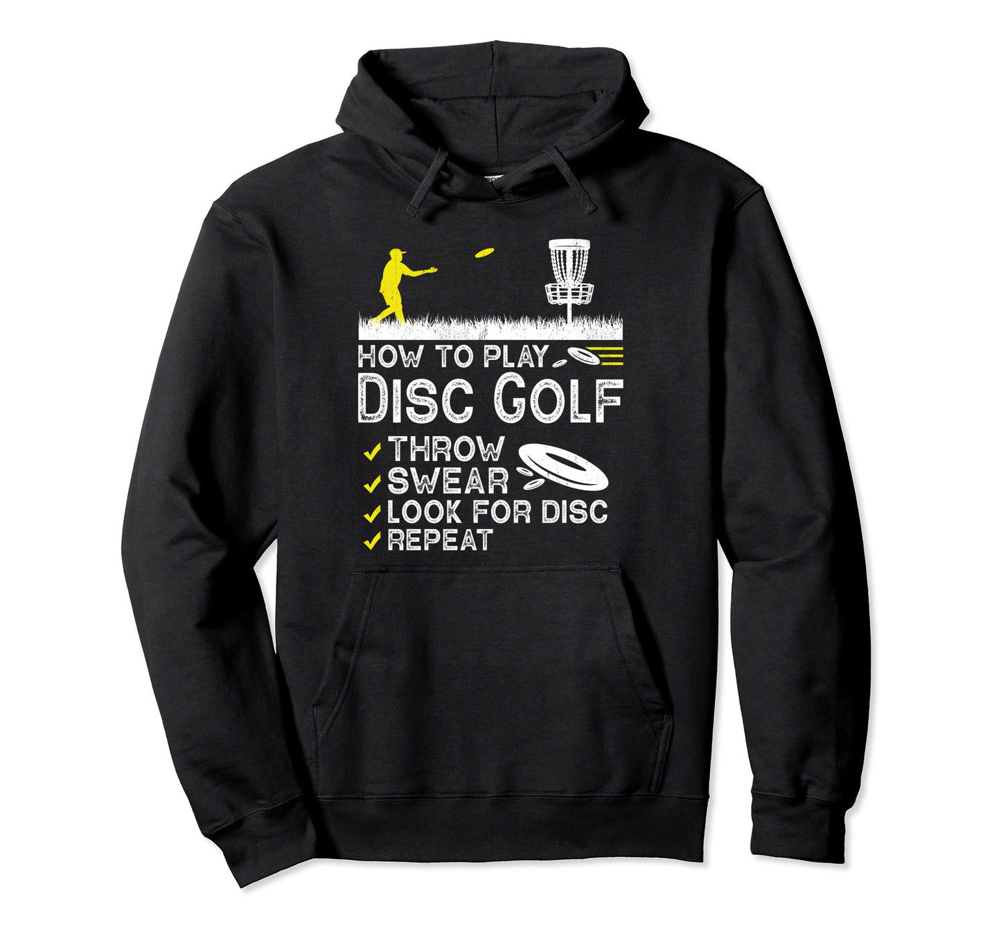 How To Play Disc Golf Funny Frisbee Hoodie - Aesthetic Graphic Unisex - T-Shirt, Sweatshirt, Hoodie