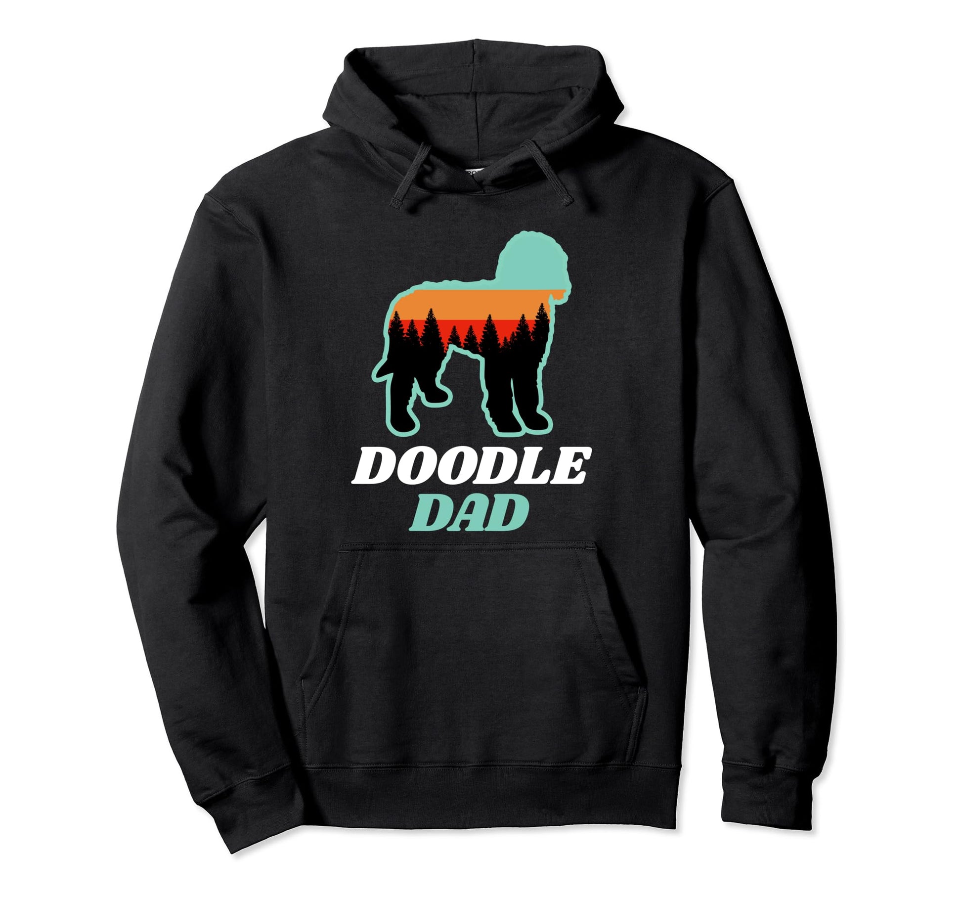 Doodle Dad Forest Dog Hoodie - Novelty Apparel Unisex - T-Shirt, Sweatshirt, Hoodie