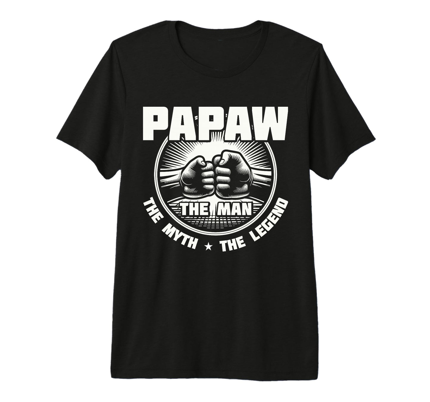 Mens Papaw Myth Legend Dad Grandpa Tri T-Shirt - Trendy Graphic for Adults - T-Shirt, Sweatshirt, Hoodie