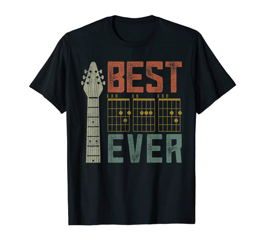 Best Dad Guitar Music Fathers Day T-Shirt - Aesthetic Graphic for Adults - T-Shirt, Sweatshirt, Hoodie
