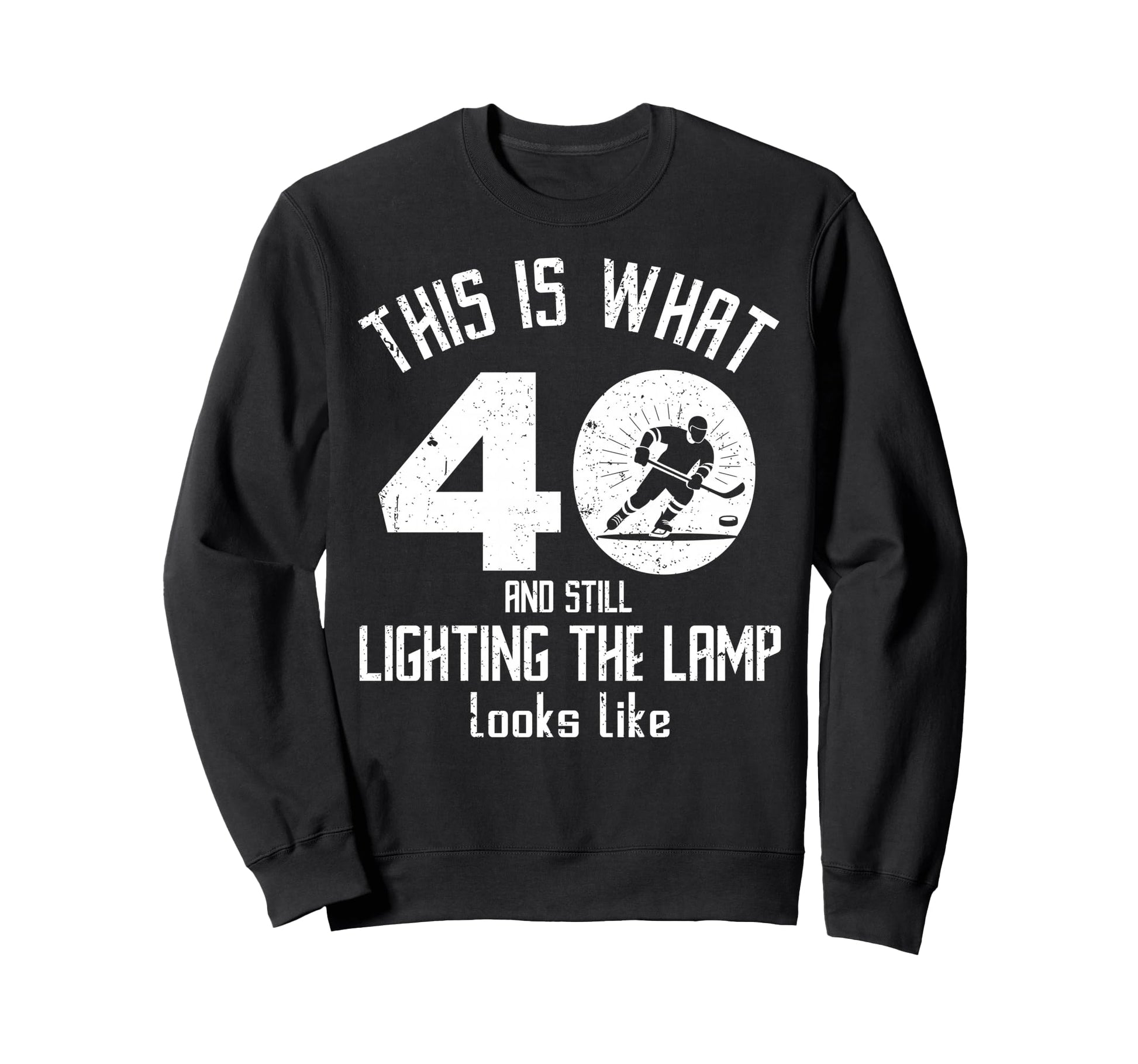 Funny Ice Hockey 40Th Birthday 40 Sweatshirt - Novelty Apparel for Adults - T-Shirt, Sweatshirt, Hoodie