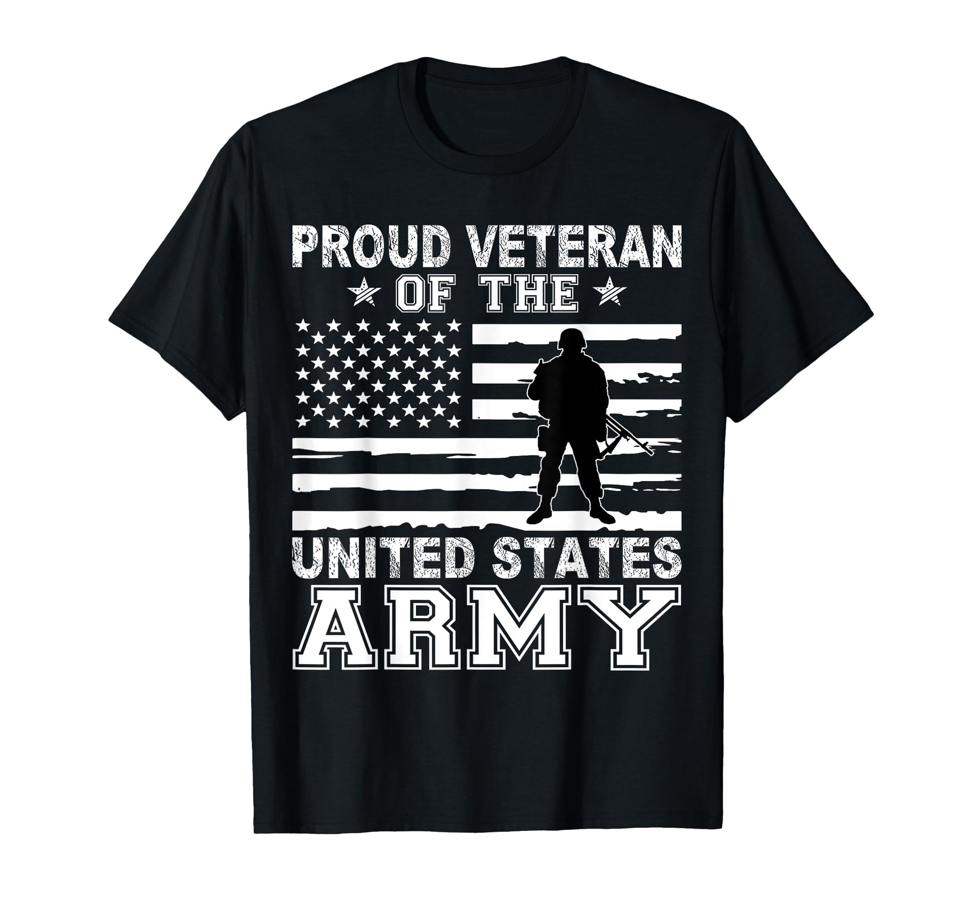 Proud Veteran Us Usa United States T-Shirt - Fun Novelty Design Men Women - T-Shirt, Sweatshirt, Hoodie