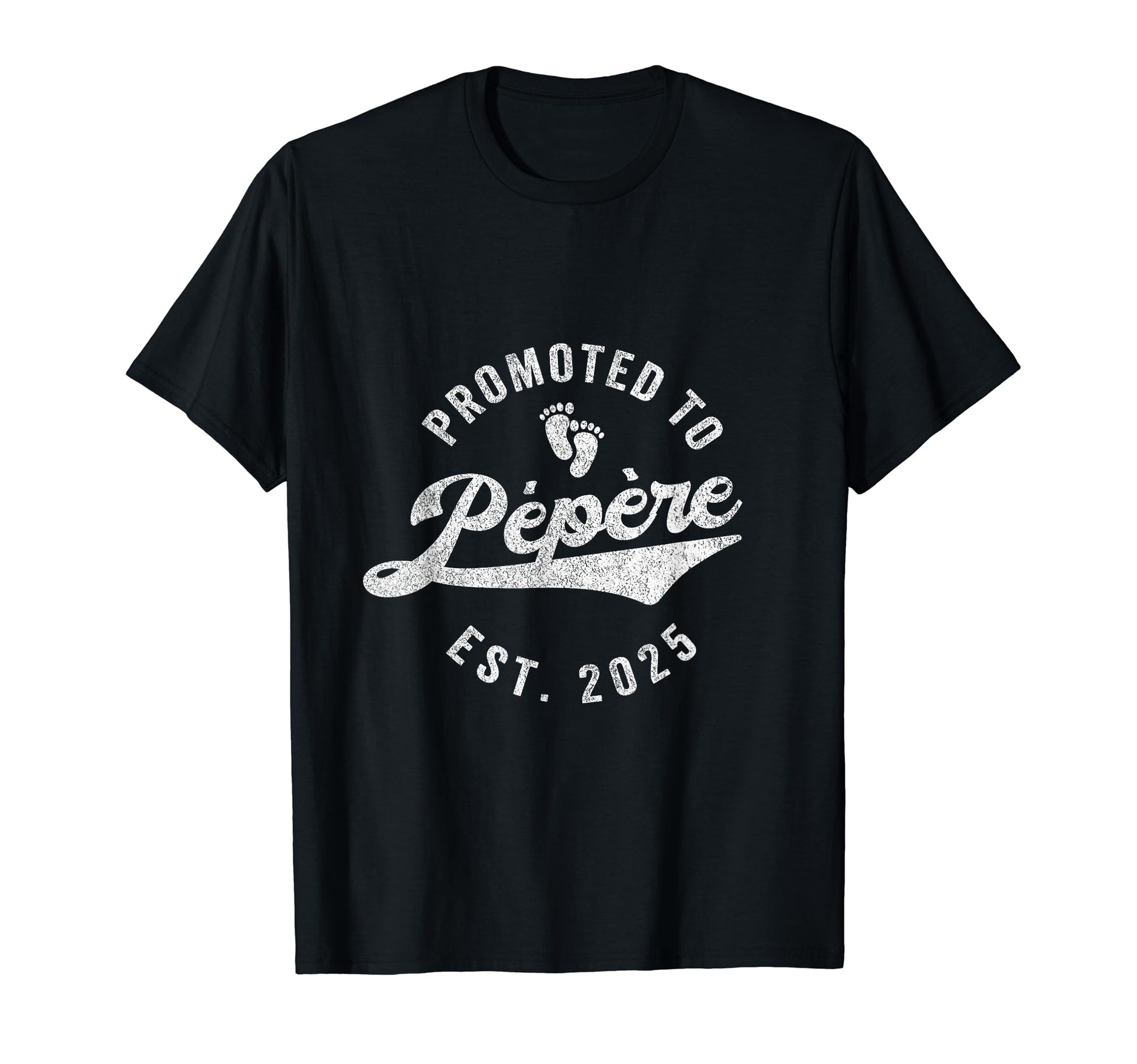 Promoted To P P Re Est 2025 French T-Shirt - Minimalist Print Men Women - T-Shirt, Sweatshirt, Hoodie