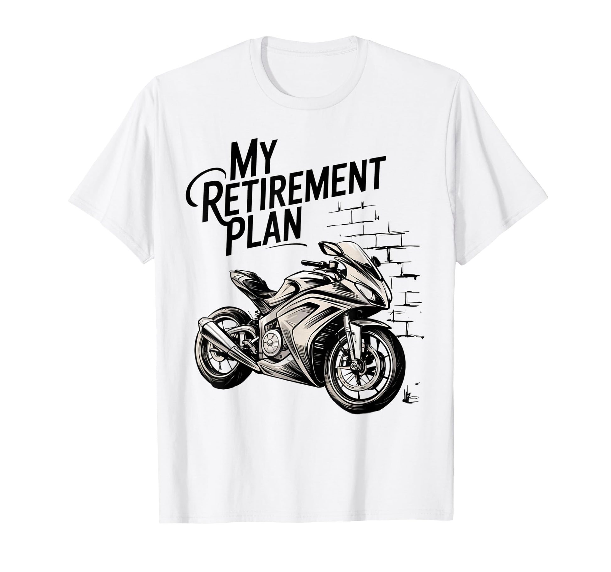 Retirement Plan Motorcycle Travel T-Shirt - Minimalist Print for Adults - T-Shirt, Sweatshirt, Hoodie