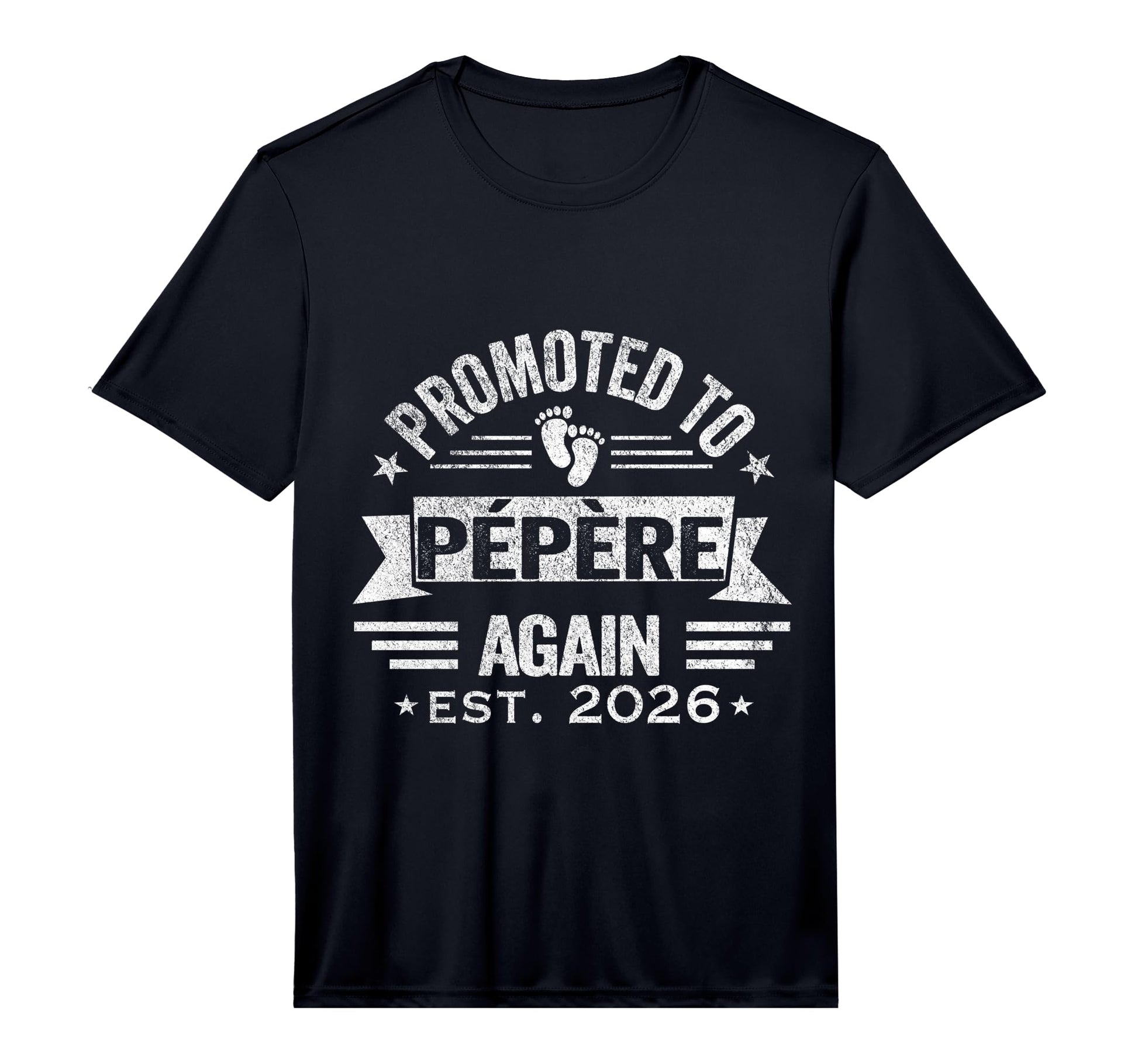 Mens Promoted To Pepere Again 2026 T-Shirt - Trendy Graphic for Adults - T-Shirt, Sweatshirt, Hoodie