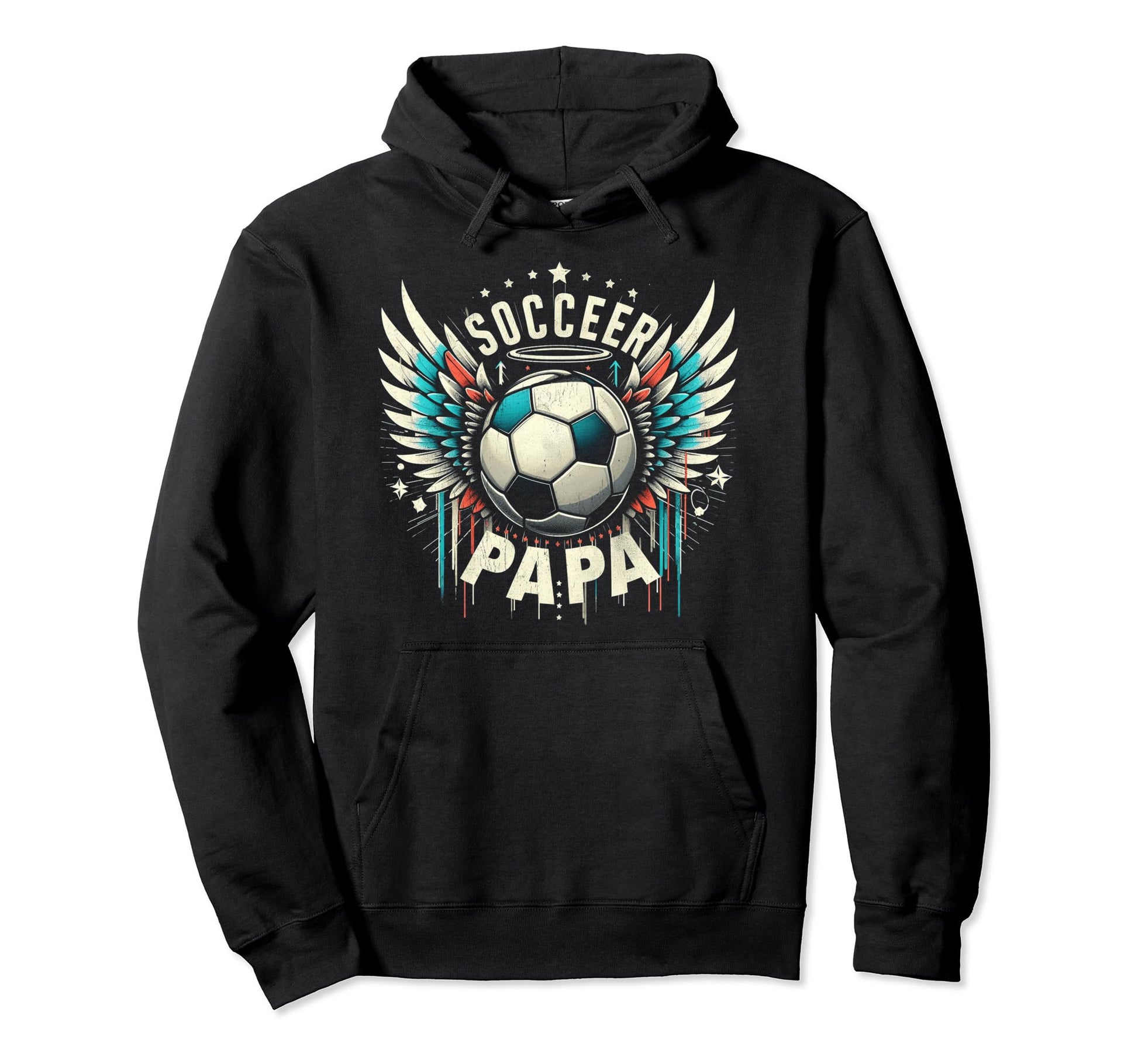 Soccer Papa Family Matching Dad Hoodie - Casual Everyday Wear Unisex - T-Shirt, Sweatshirt, Hoodie