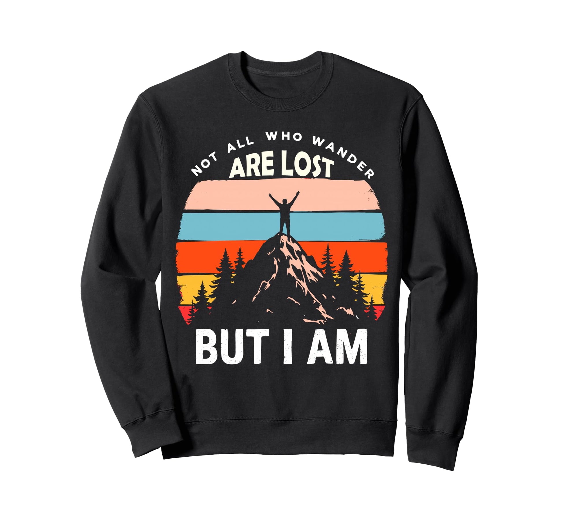 Not All Who Wander Lost But I Am Sweatshirt - Minimalist Print Men Women - T-Shirt, Sweatshirt, Hoodie