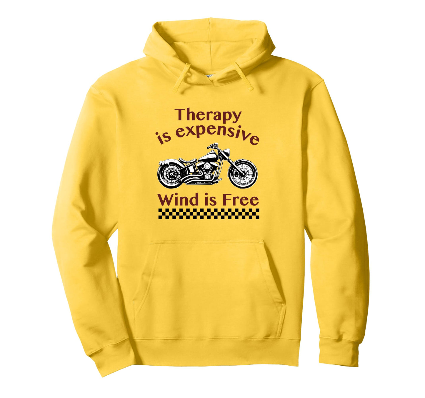 Therapy Is Expensive Wind Is Free Hoodie - Novelty Apparel for Adults - T-Shirt, Sweatshirt, Hoodie