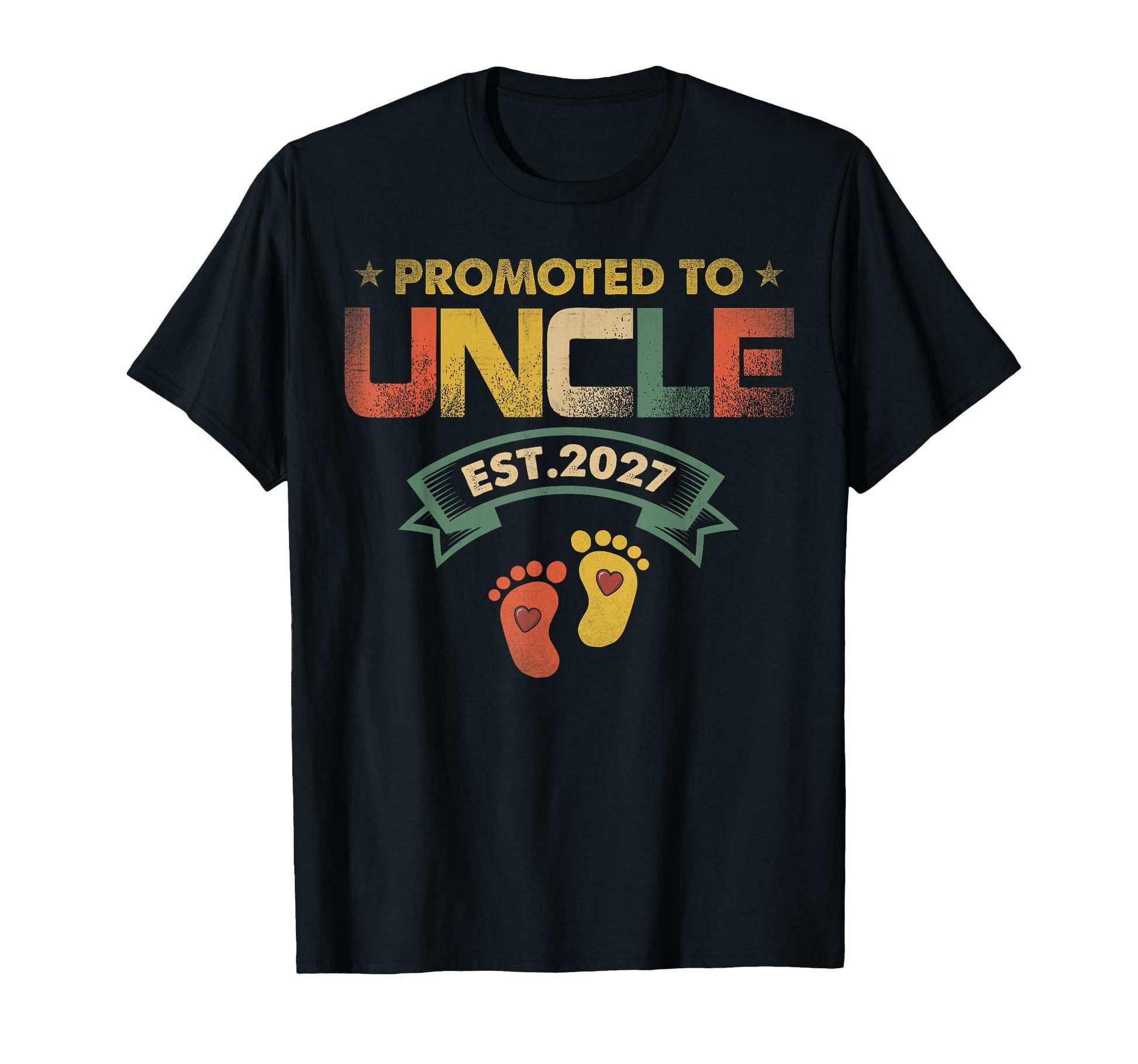 Promoted To Grandpa Est 2027 T-Shirt - Custom Art Print for Adults - T-Shirt, Sweatshirt, Hoodie