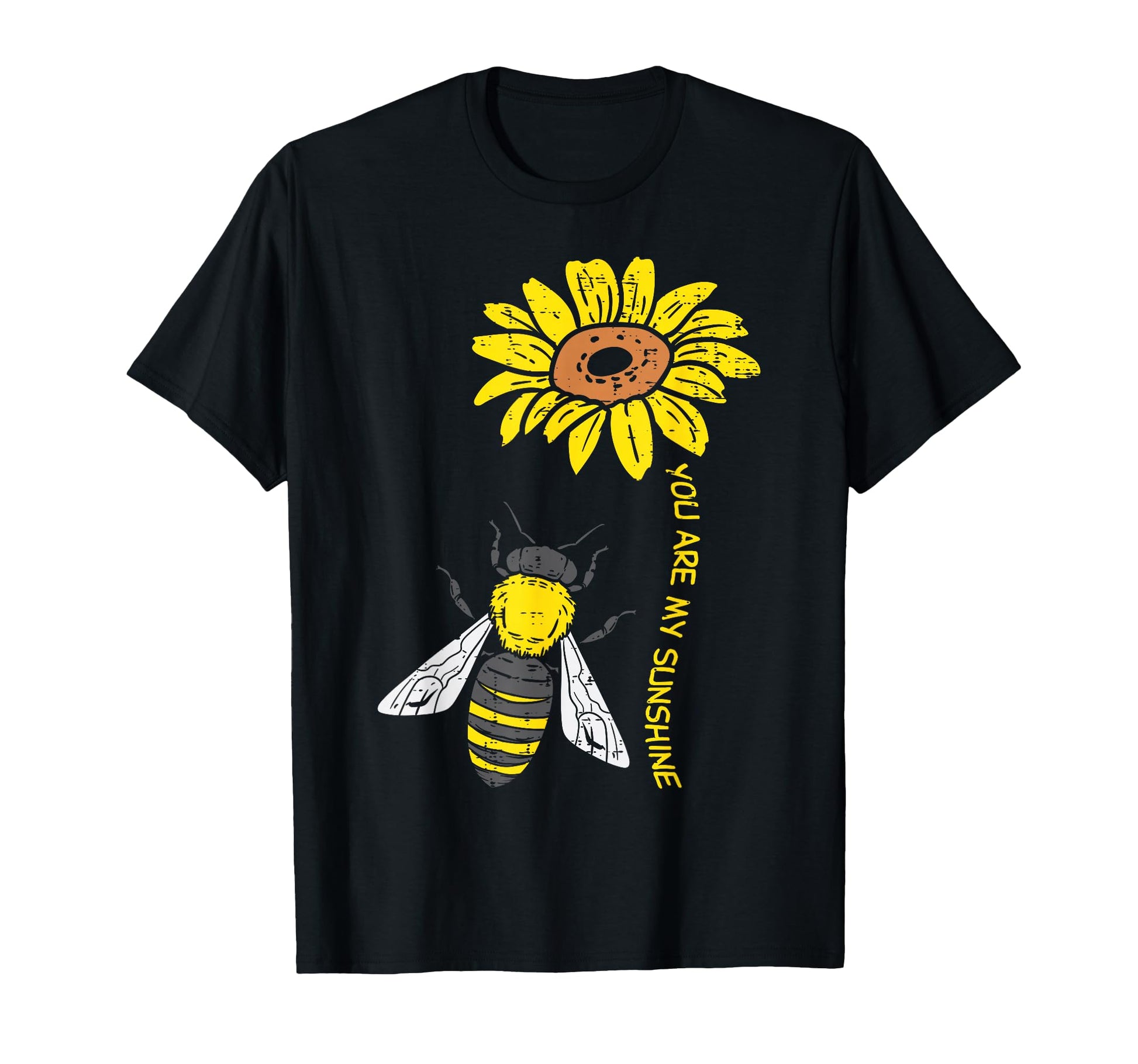 Sunflower Bee You Are Sunshine Nature T-Shirt - Graphic Print Men Women - T-Shirt, Sweatshirt, Hoodie