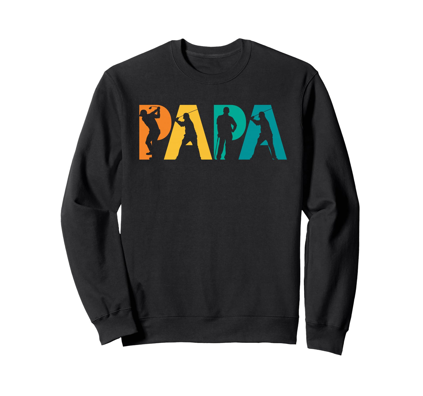 Fathers Day Golf Gift Best Dad Par Sweatshirt - Custom Art Print for Adults - T-Shirt, Sweatshirt, Hoodie