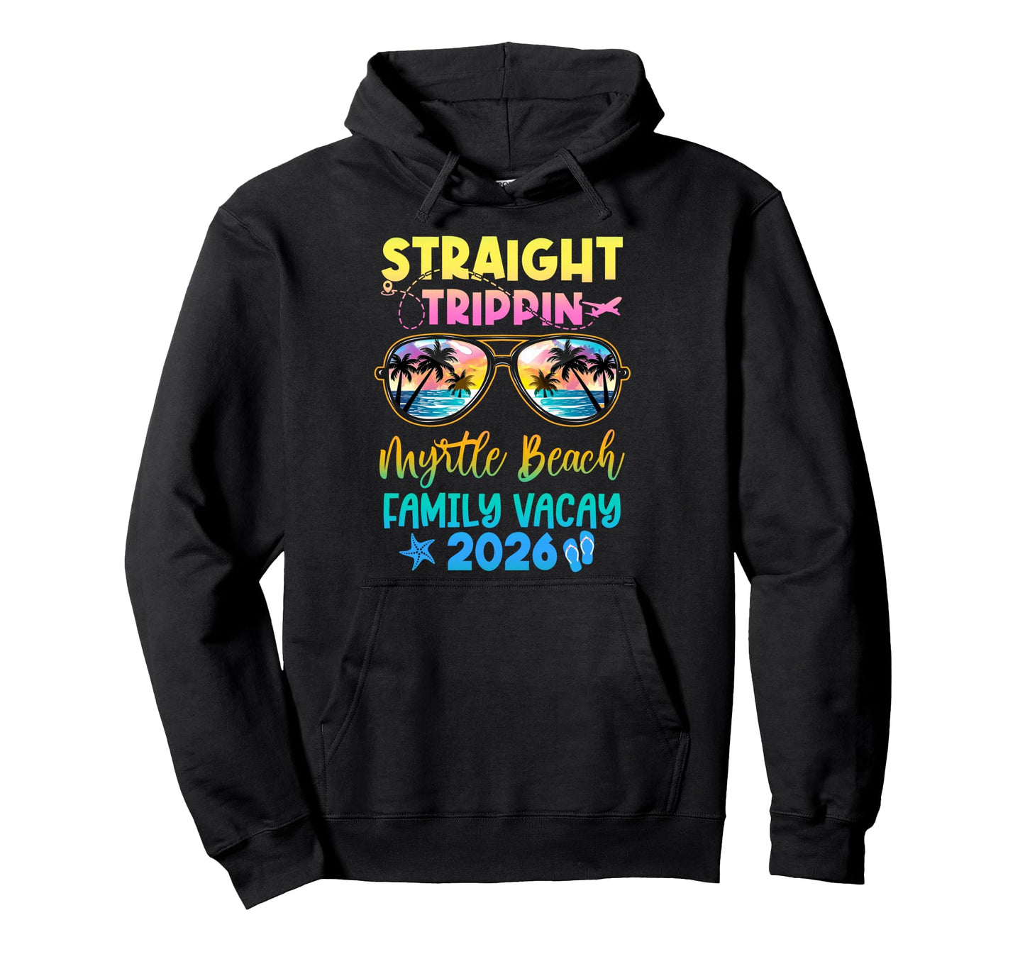 Myrtle Beach Family Vacay Vacation Hoodie - Aesthetic Graphic for Adults - T-Shirt, Sweatshirt, Hoodie
