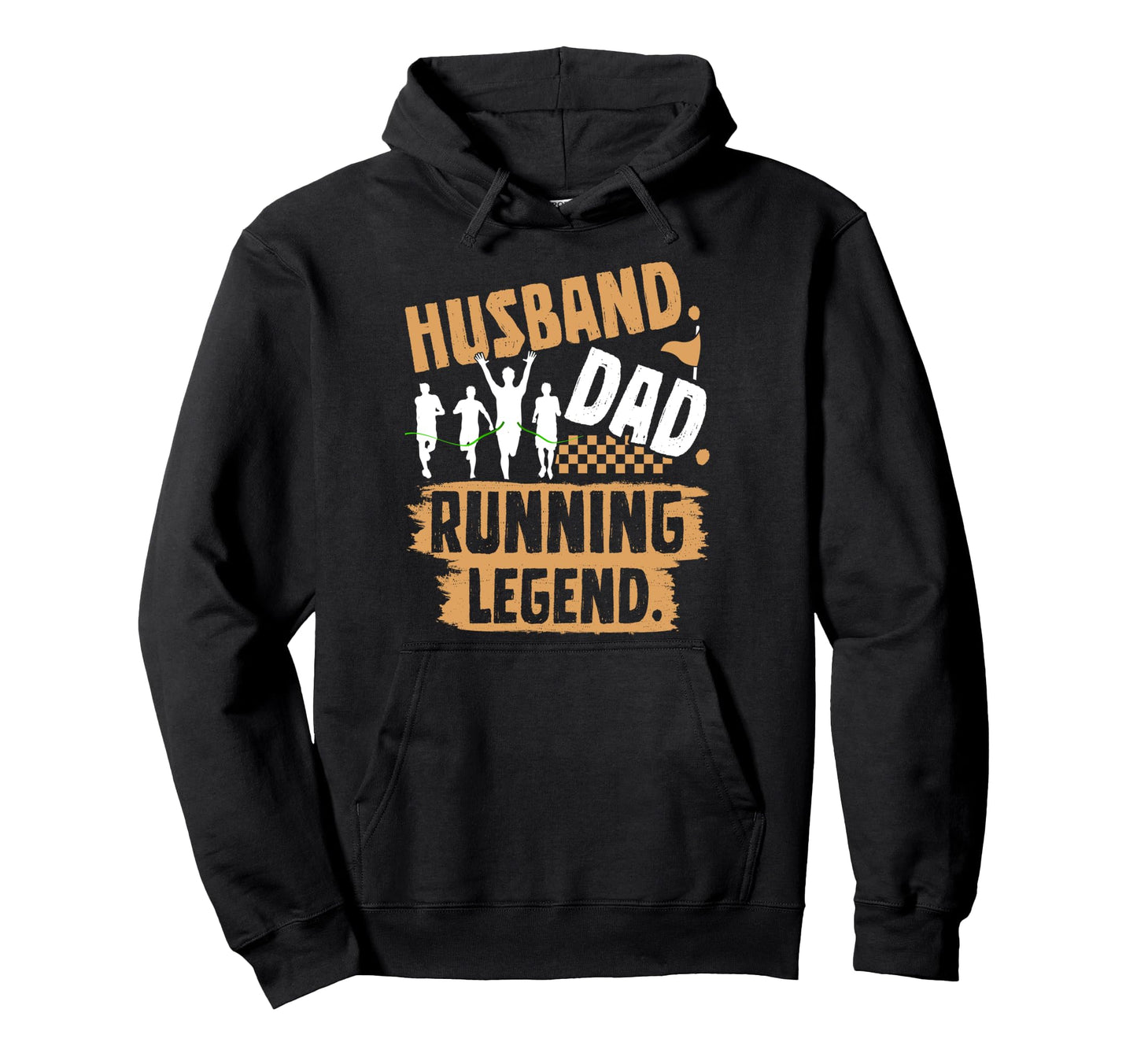 Husband Husband Dad Running Legend Hoodie - Aesthetic Graphic Men Women - T-Shirt, Sweatshirt, Hoodie