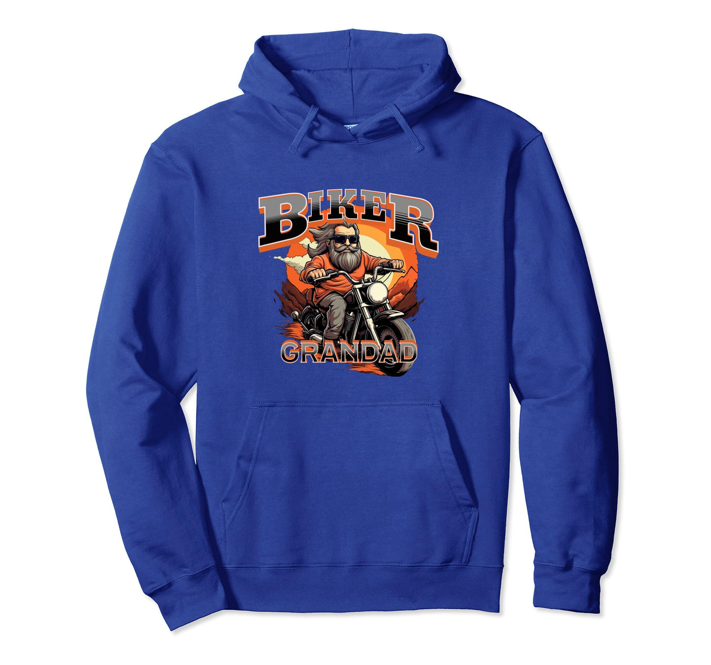 Mens Motorbike Biker Grandpa Hoodie - Minimalist Print Men Women - T-Shirt, Sweatshirt, Hoodie