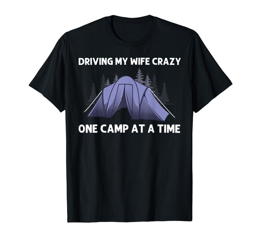 Camping Dad Camper Rv Tent Hiking Glamping T-Shirt - Novelty Apparel Unisex - T-Shirt, Sweatshirt, Hoodie