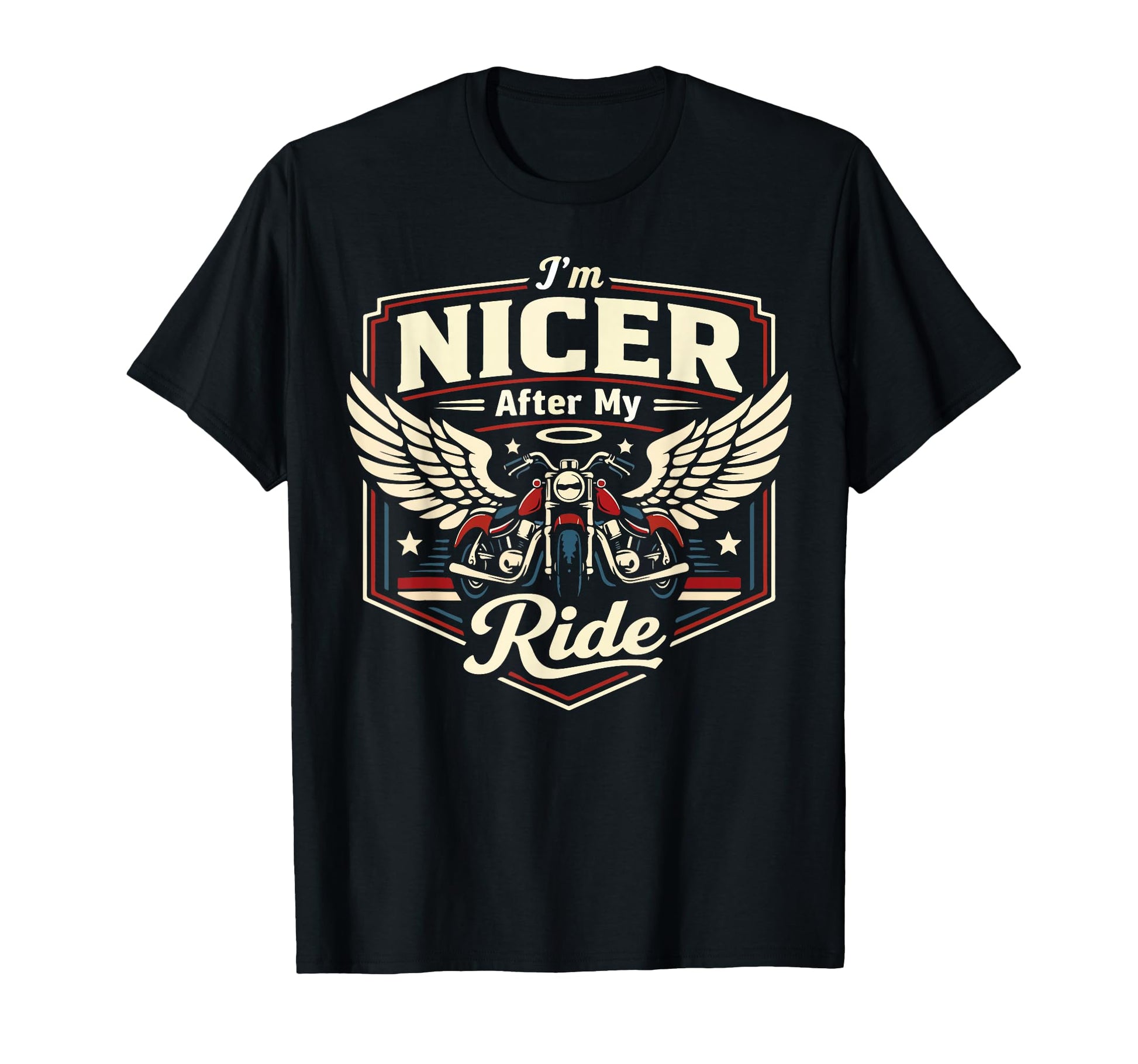 Motorcycle Biker Im Nicer After My T-Shirt - Graphic Print for Adults - T-Shirt, Sweatshirt, Hoodie