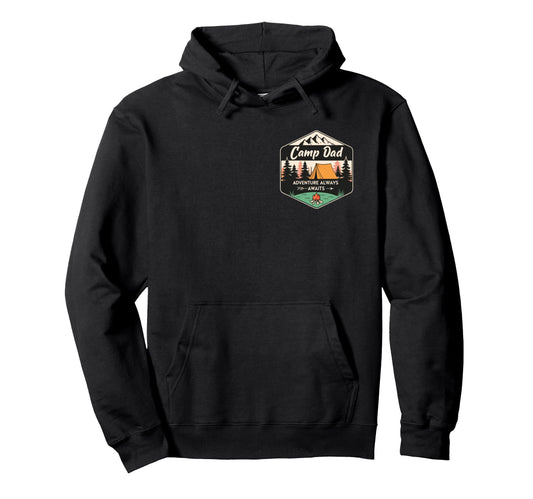 Camp Dad Fathers Day Outdoor Hoodie - Casual Everyday Wear for Adults - T-Shirt, Sweatshirt, Hoodie
