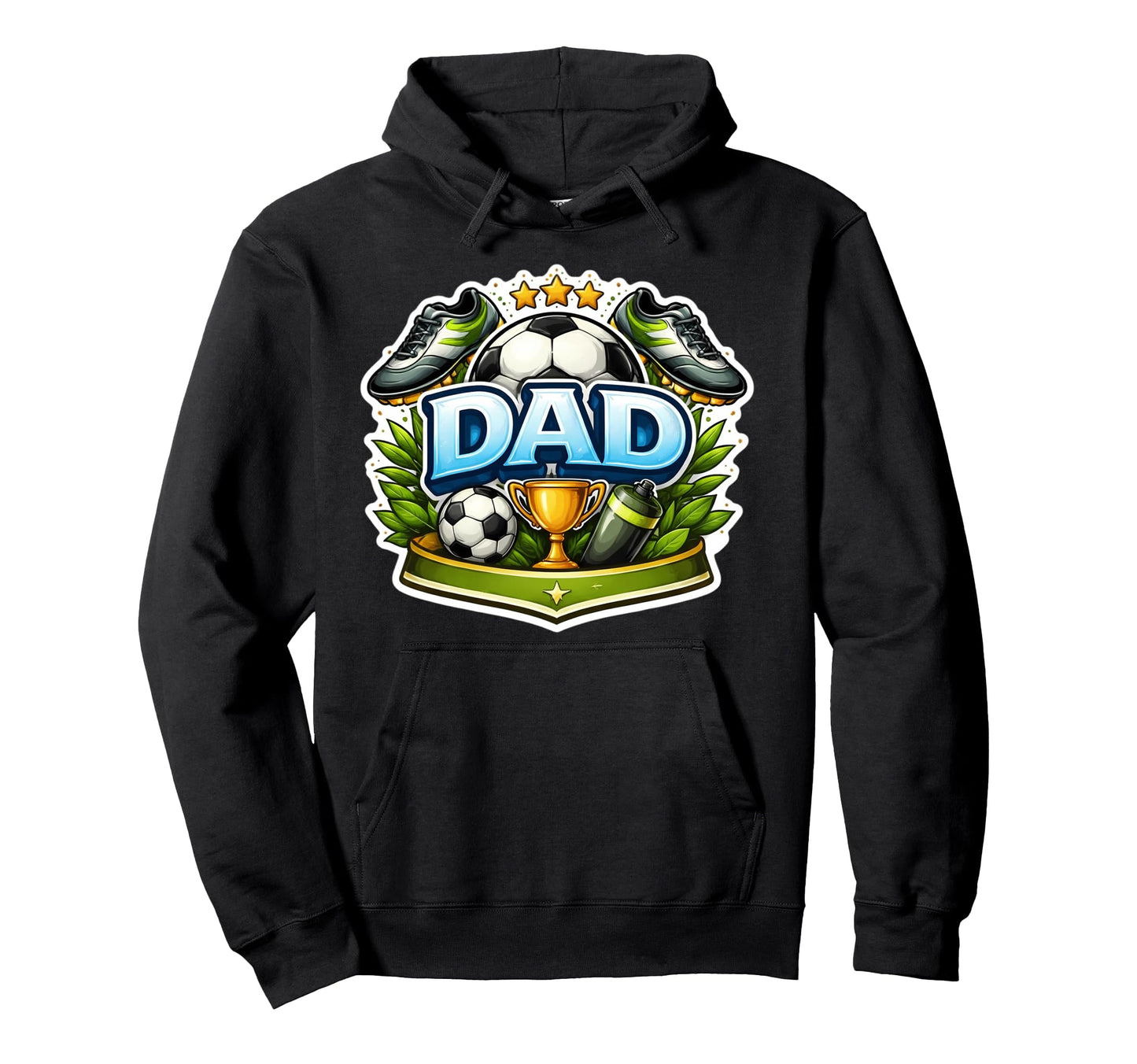Soccer Dad Fathers Day Football Fan Hoodie - Streetwear Style Men Women - T-Shirt, Sweatshirt, Hoodie