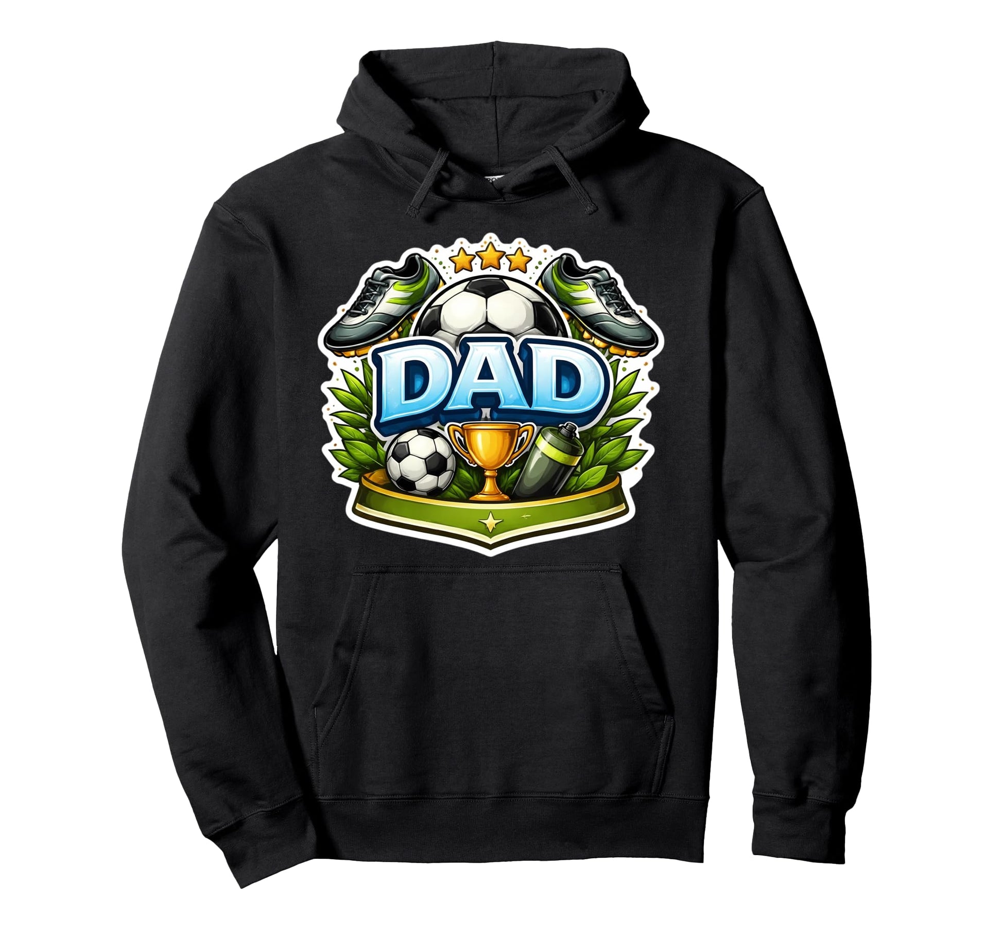Soccer Dad Fathers Day Football Fan Hoodie - Streetwear Style Men Women - T-Shirt, Sweatshirt, Hoodie