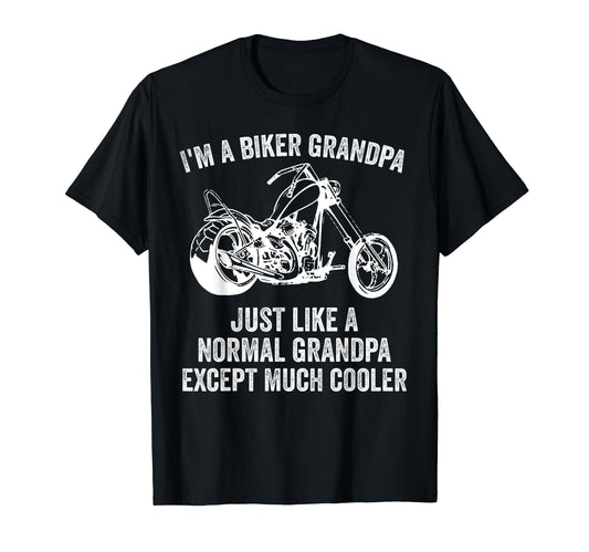 Best Biker Grandpa Gift Motorcycle T-Shirt - Aesthetic Graphic Unisex - T-Shirt, Sweatshirt, Hoodie