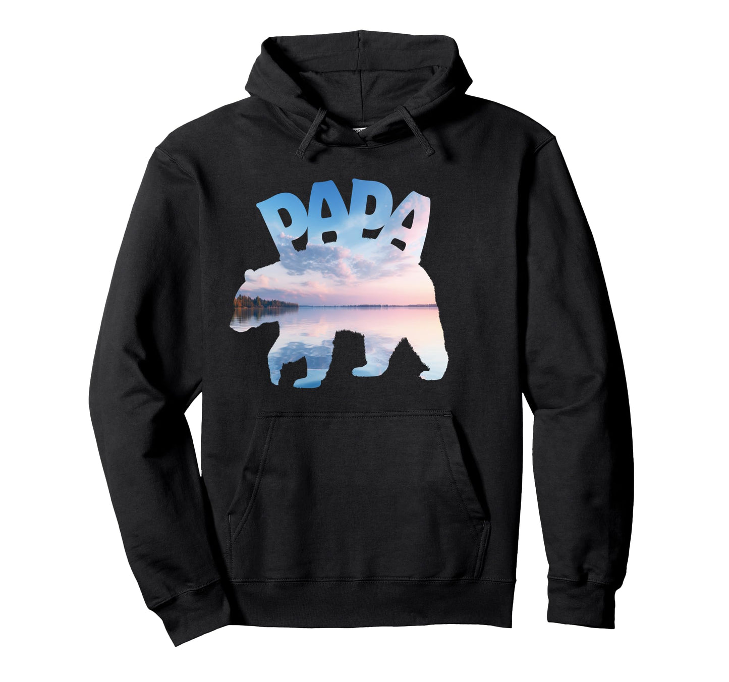 Papa Bear Outdoor Nature Camping Hoodie - Aesthetic Graphic Men Women - T-Shirt, Sweatshirt, Hoodie