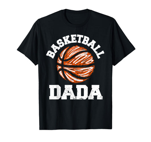 Basketball Dada Distressed Funny Dad T-Shirt - Graphic Print Men Women - T-Shirt, Sweatshirt, Hoodie