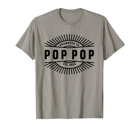 Announcement Grandpa Promoted To Pop T-Shirt - Novelty Apparel Men Women - T-Shirt, Sweatshirt, Hoodie