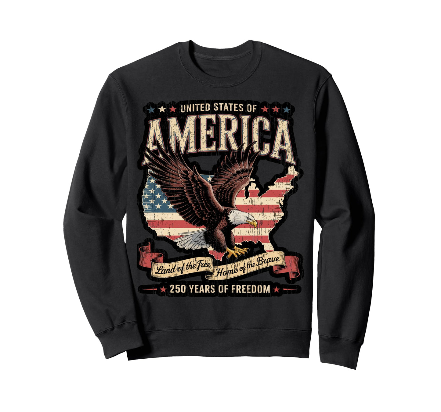 250Th Anniversary America Usa Sweatshirt - Unique Graphic for Adults - T-Shirt, Sweatshirt, Hoodie