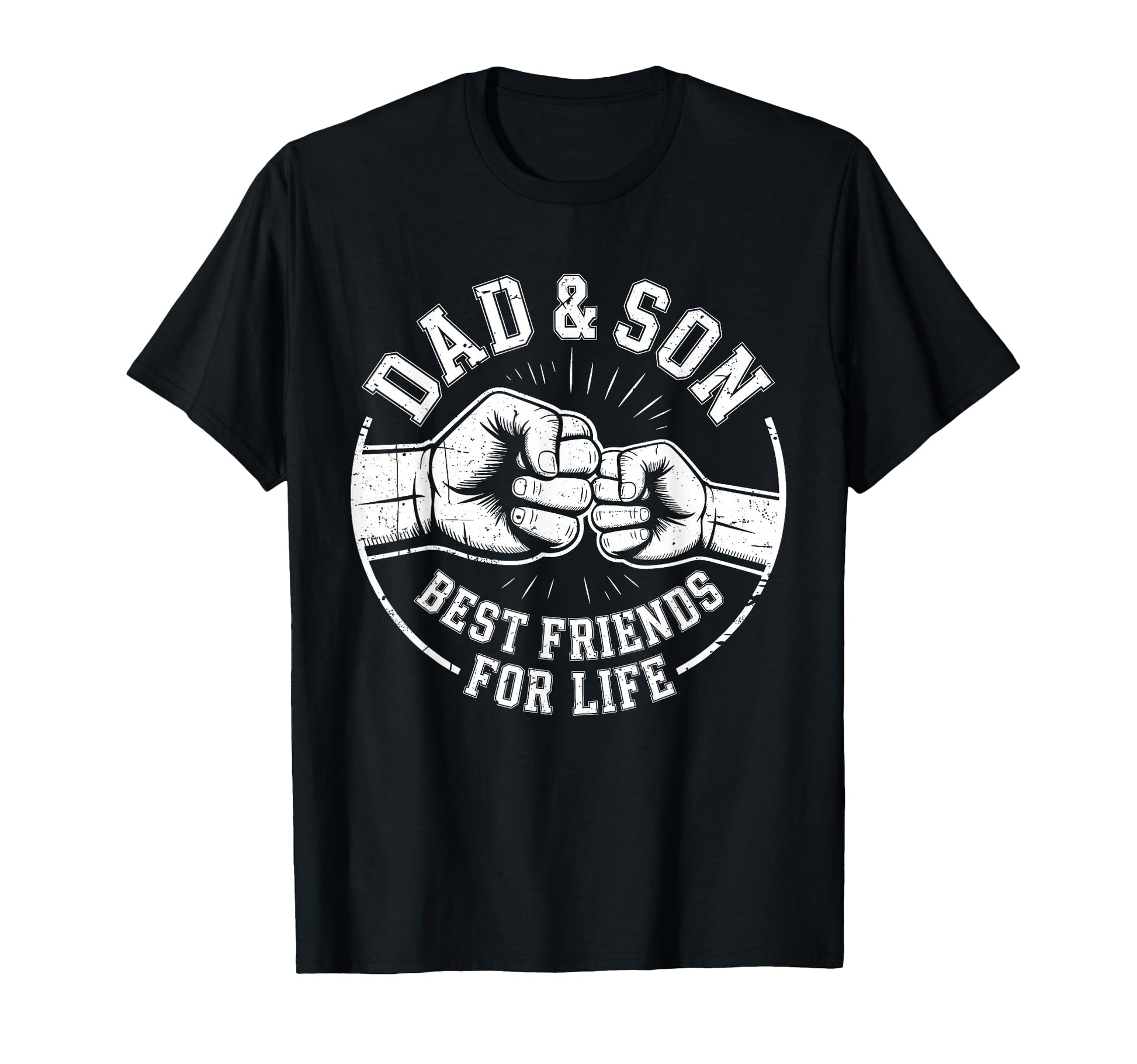 Dad And Son Best Friends Life Matching T-Shirt - Novelty Apparel Unisex - T-Shirt, Sweatshirt, Hoodie
