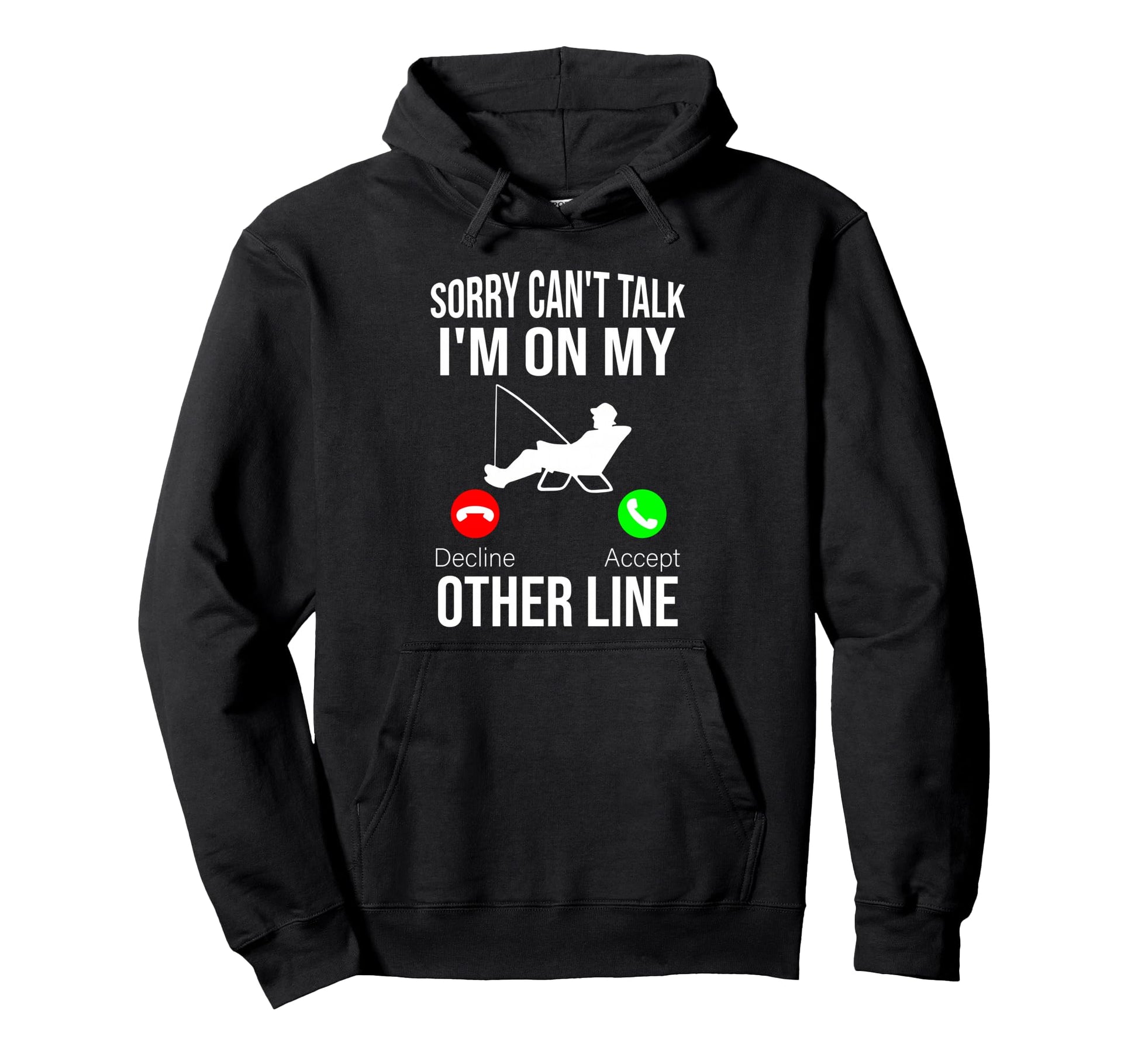 Funny Fishing Dad Funny Reel Fish Hoodie - Fun Novelty Design for Adults - T-Shirt, Sweatshirt, Hoodie